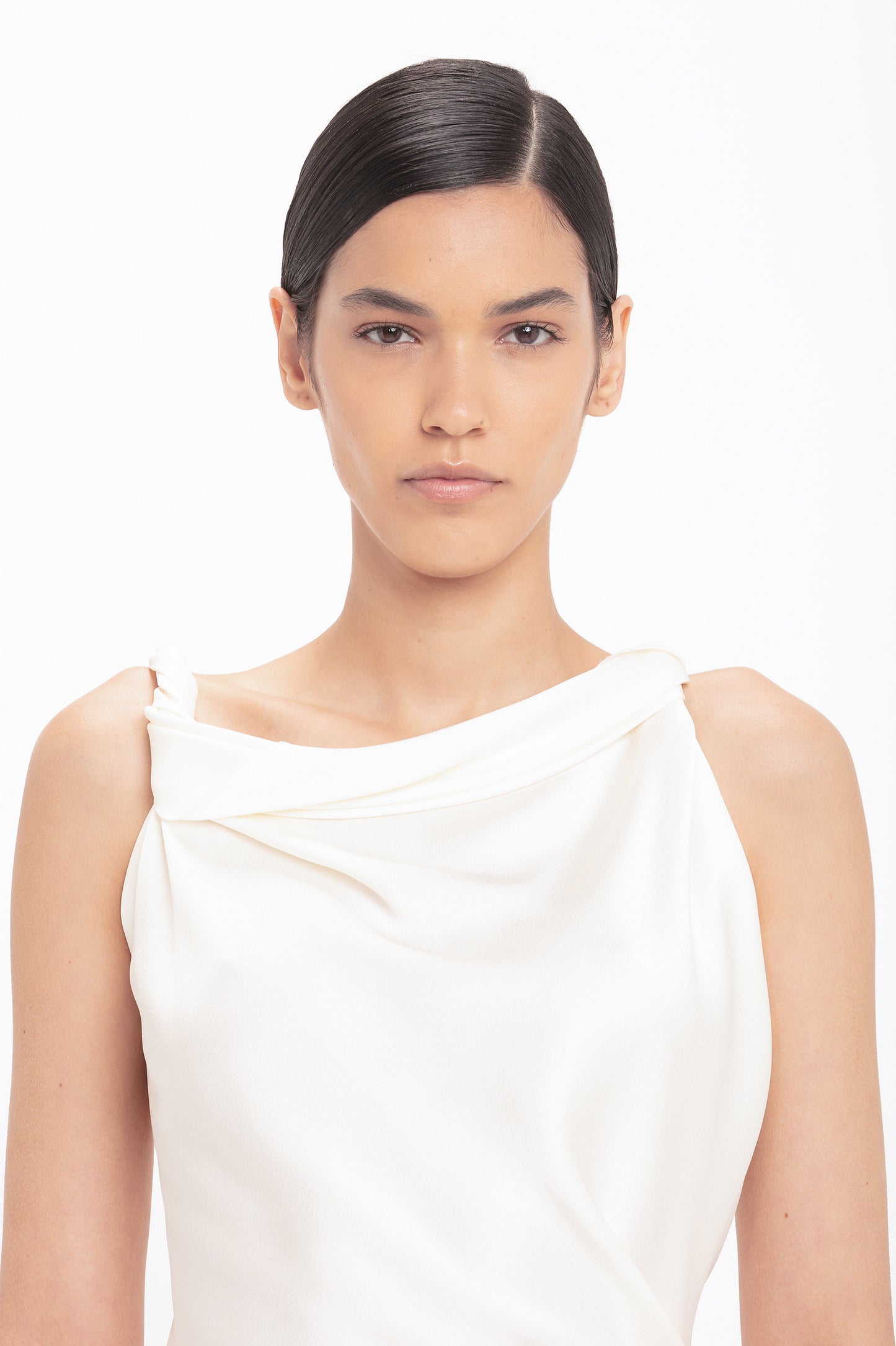 Posy Midi Dress In Ivory