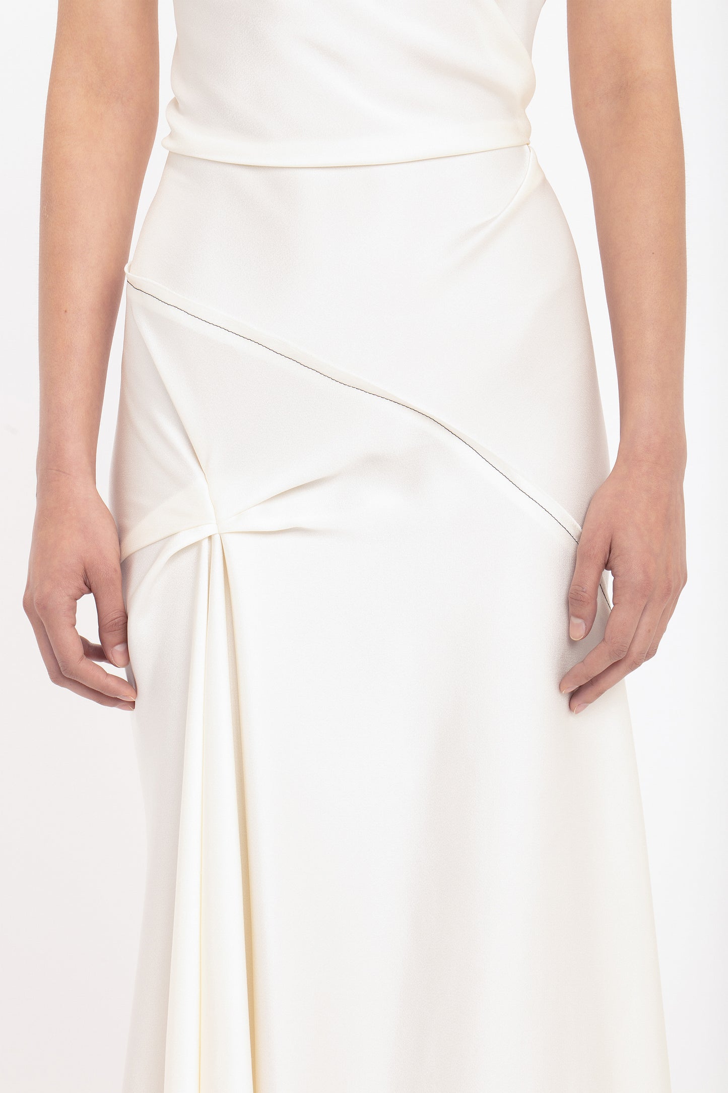 Posy Midi Dress In Ivory
