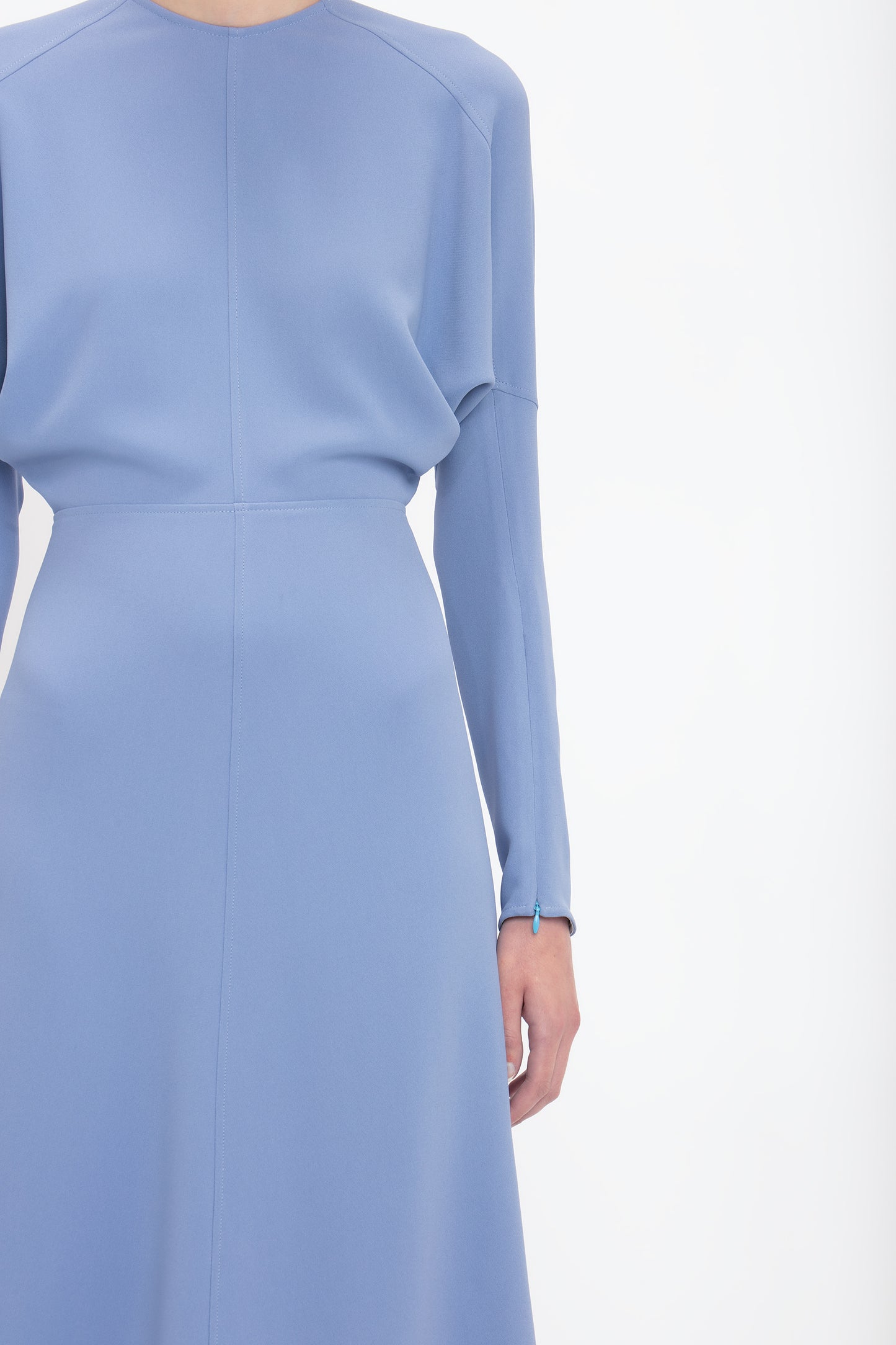 Dolman Midi Dress In Bluebell