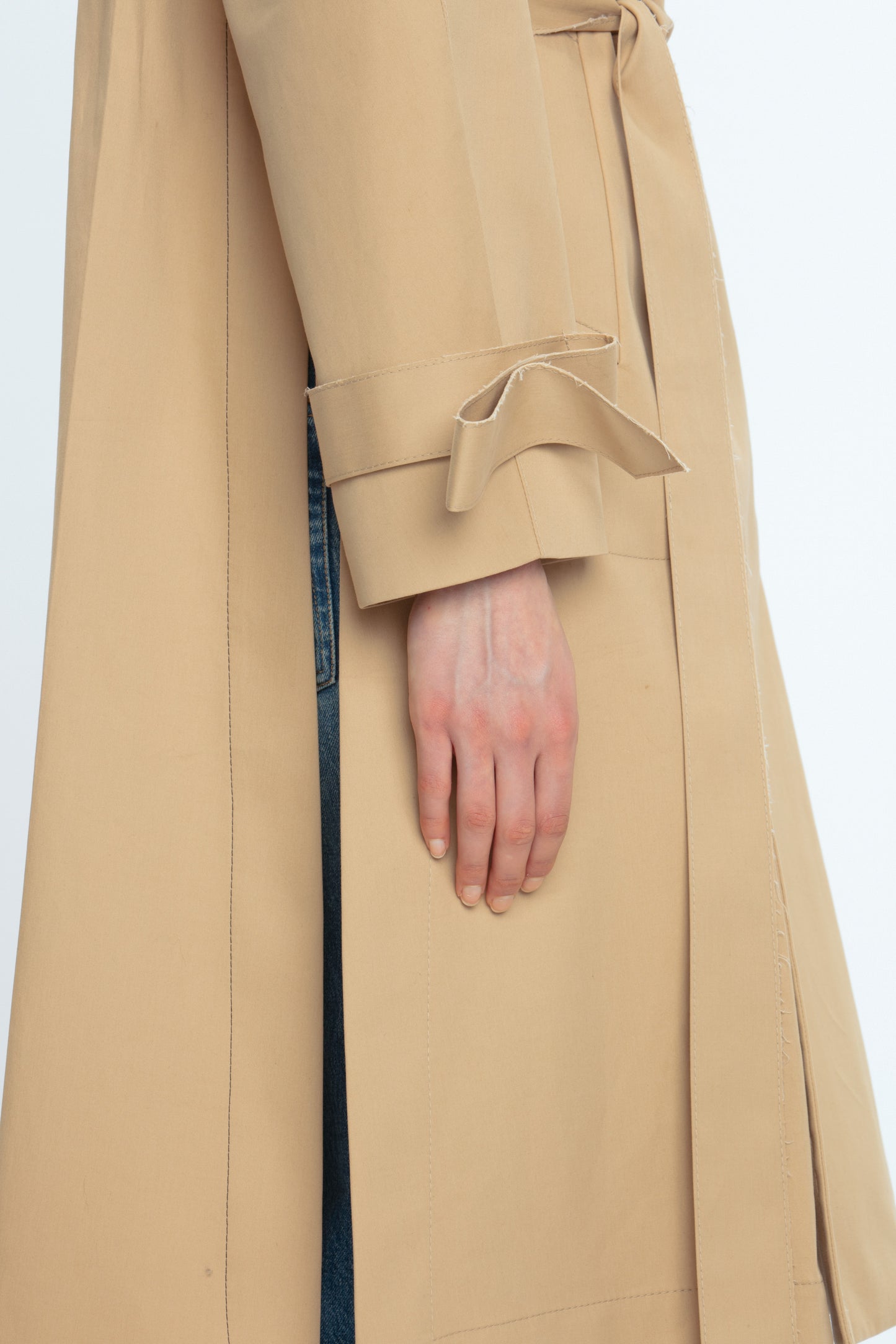 Raglan Trench Coat In Wheat