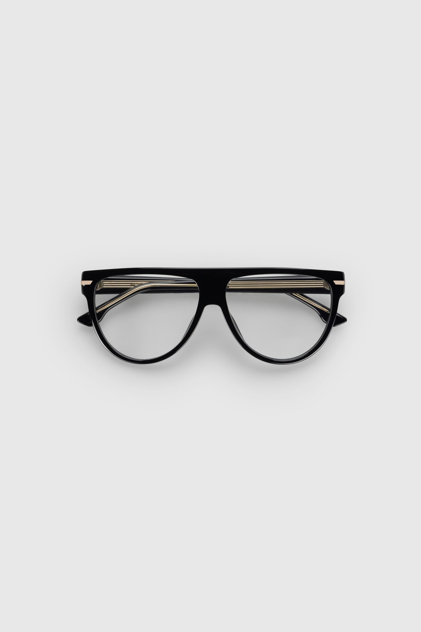 Flat Top Acetate Optical In Black