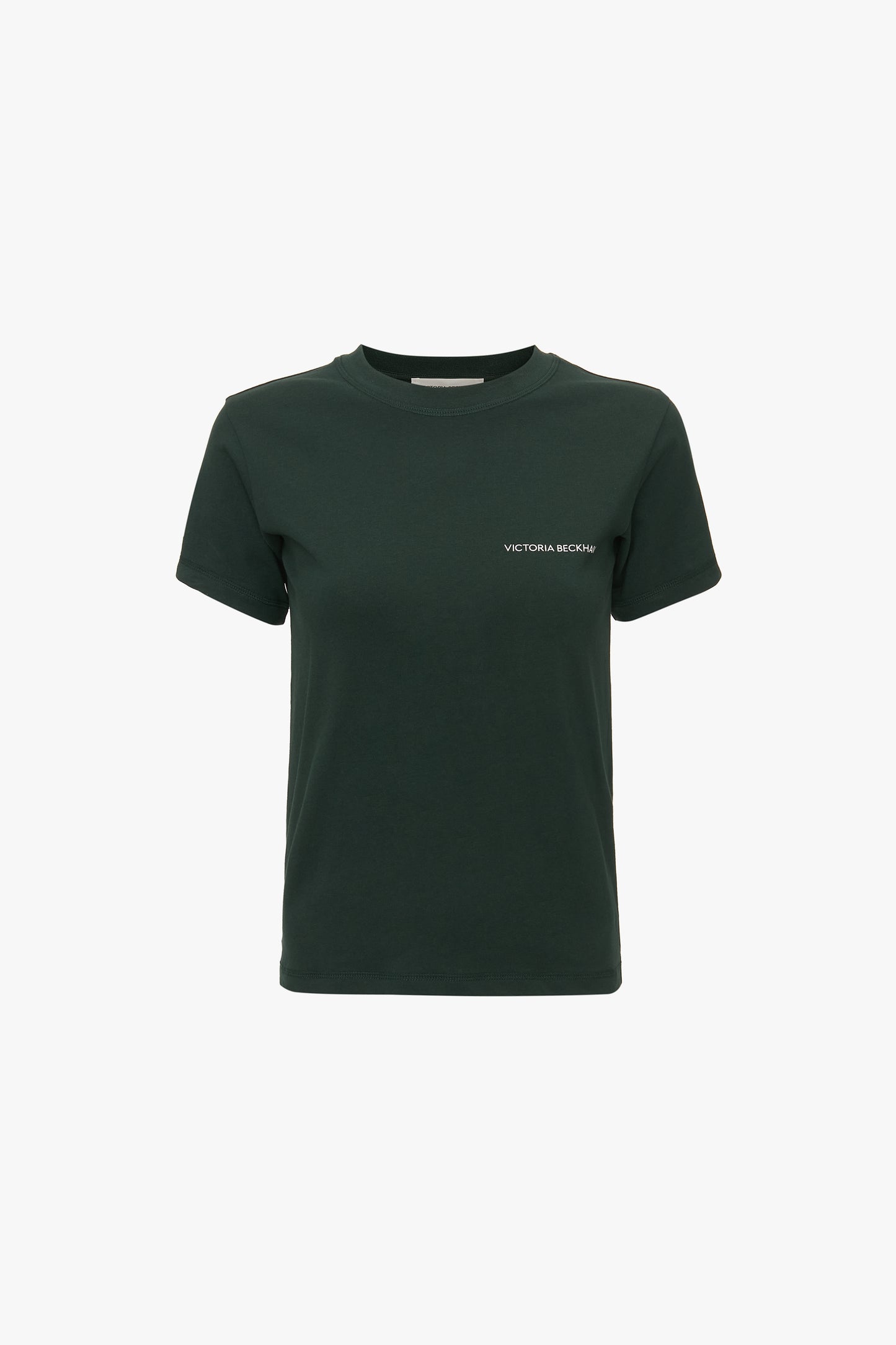 Shrunken Logo Tee In Seaweed