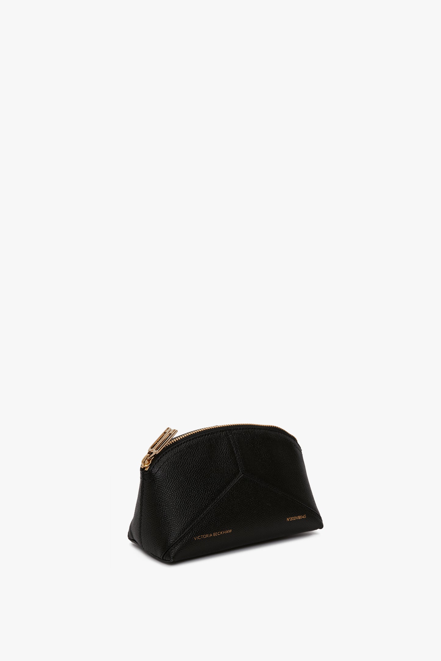 Victoria Mini Travel Pouch In Black Leather