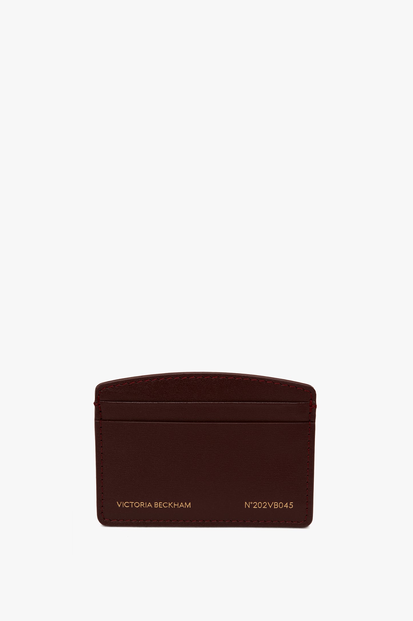 Victoria Card Holder In Burgundy Leather