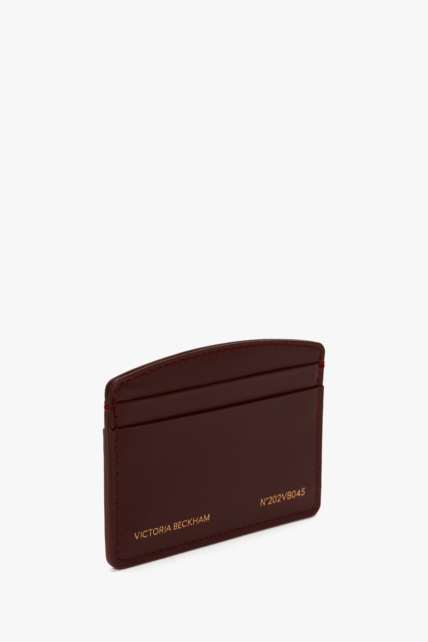 Victoria Card Holder In Burgundy Leather