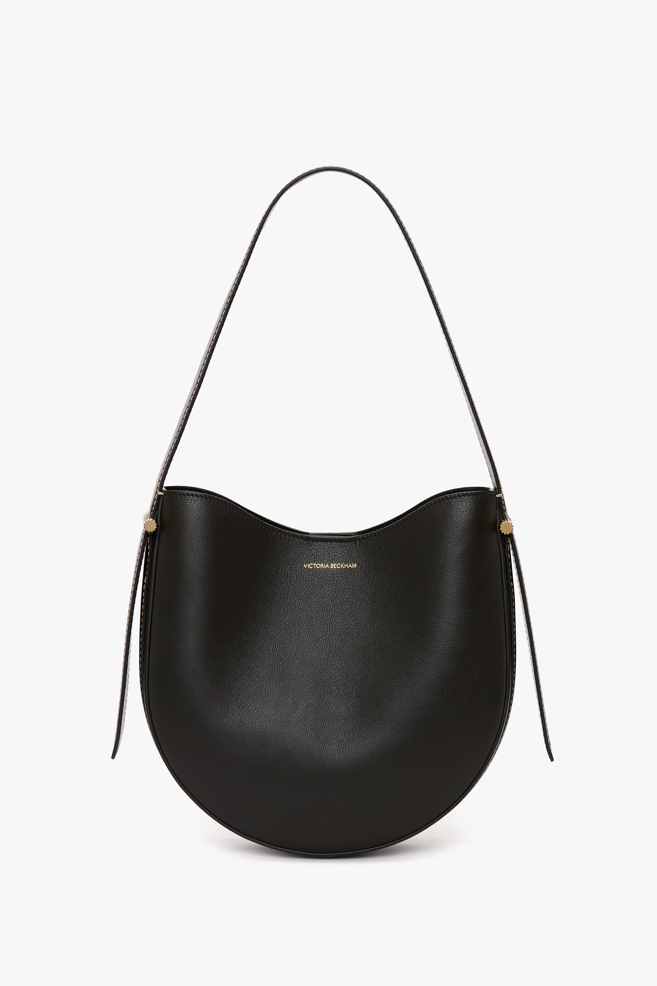 Medium Dia Hobo Bag In Black Smooth Leather Victoria Beckham UK