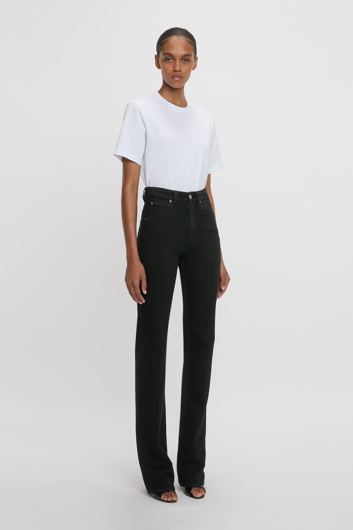Julia High Waisted Jean In Washed Black
