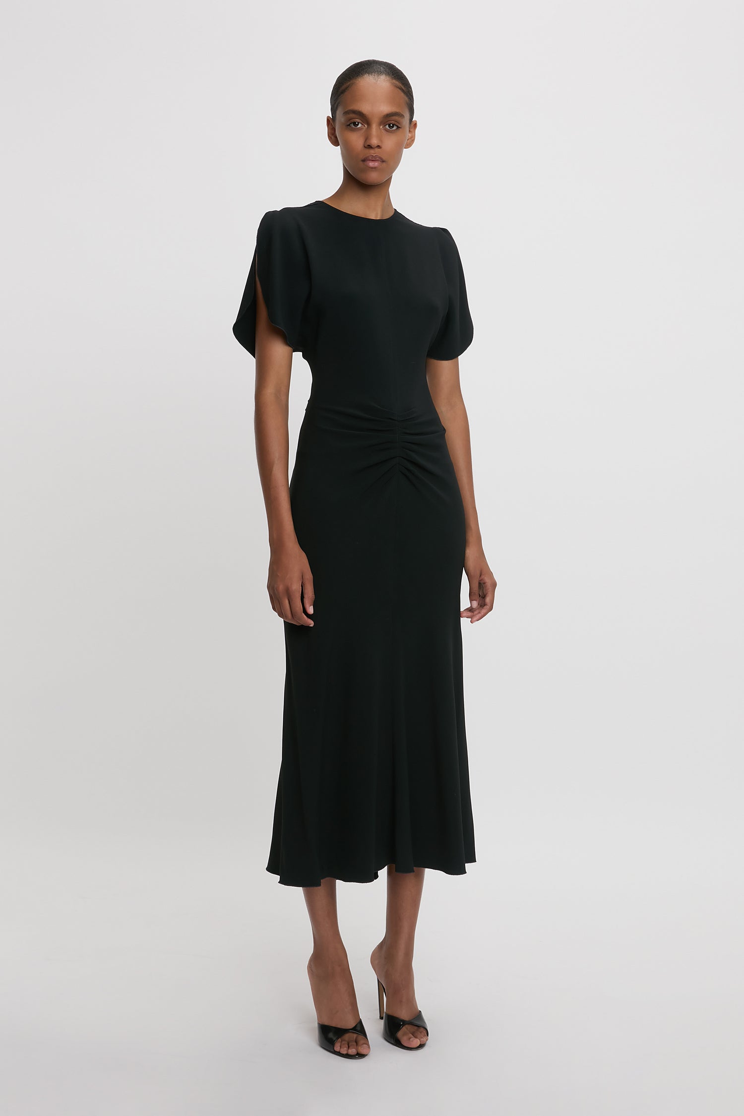 Bela Midi Dress In Black