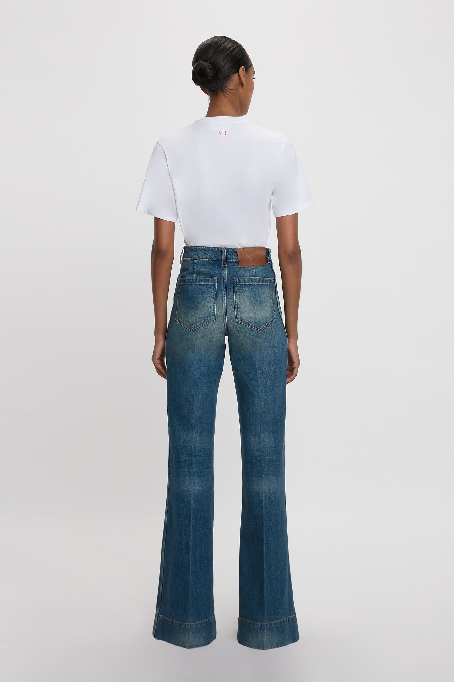 'Fashion Stole My Smile' Slogan T-Shirt In White