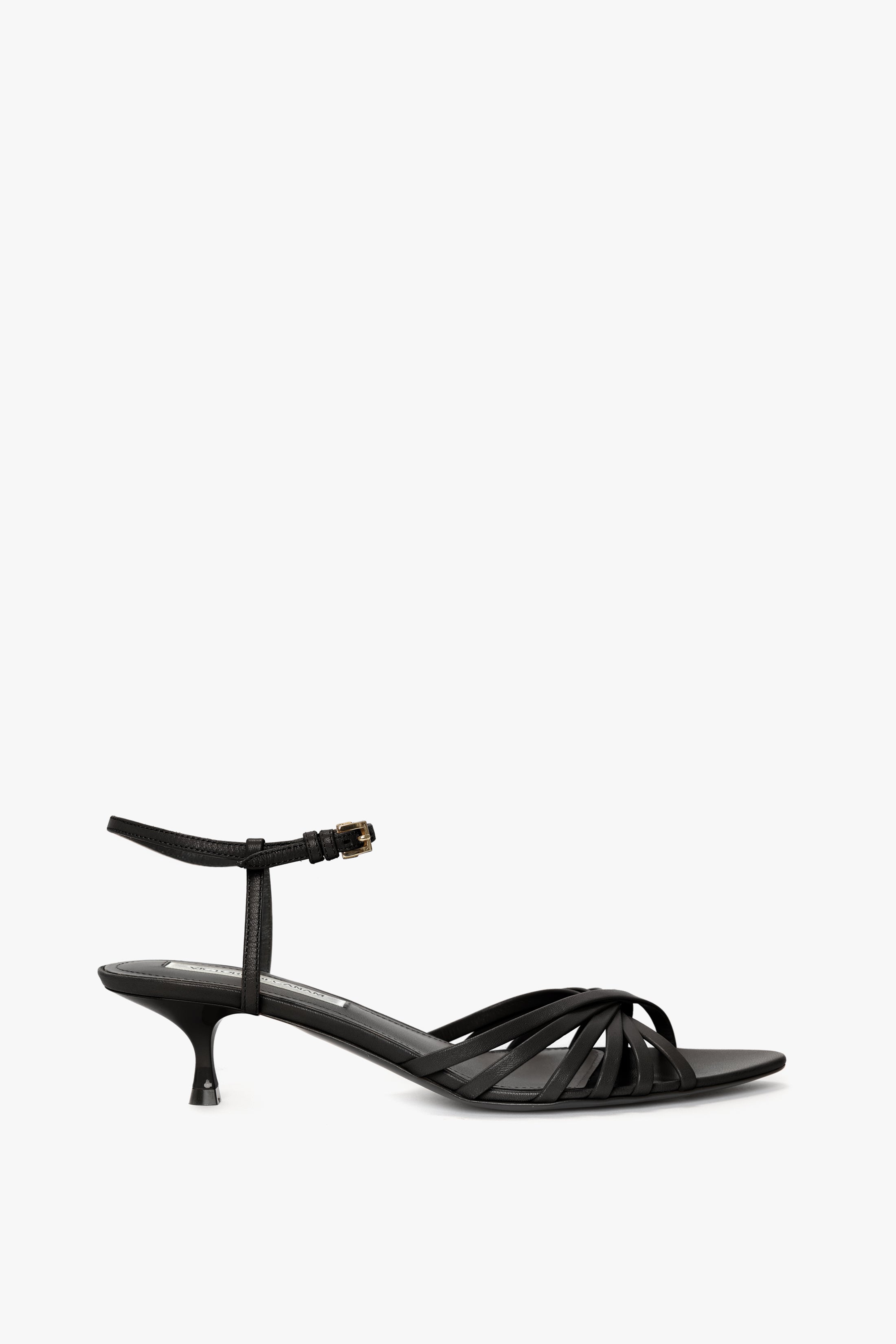 Cage Kitten Heel In Black – Victoria Beckham UK