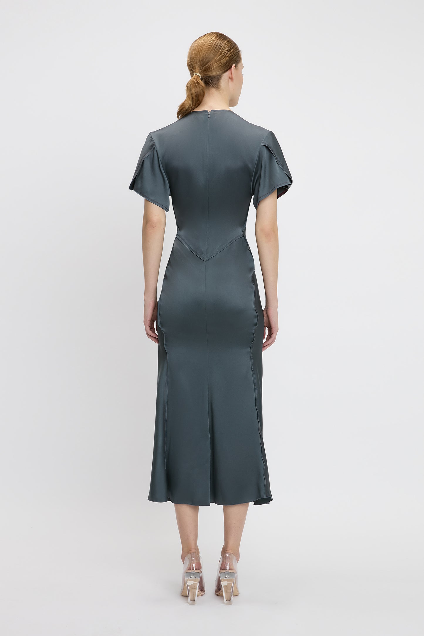 Eve Midi Dress In Graphite