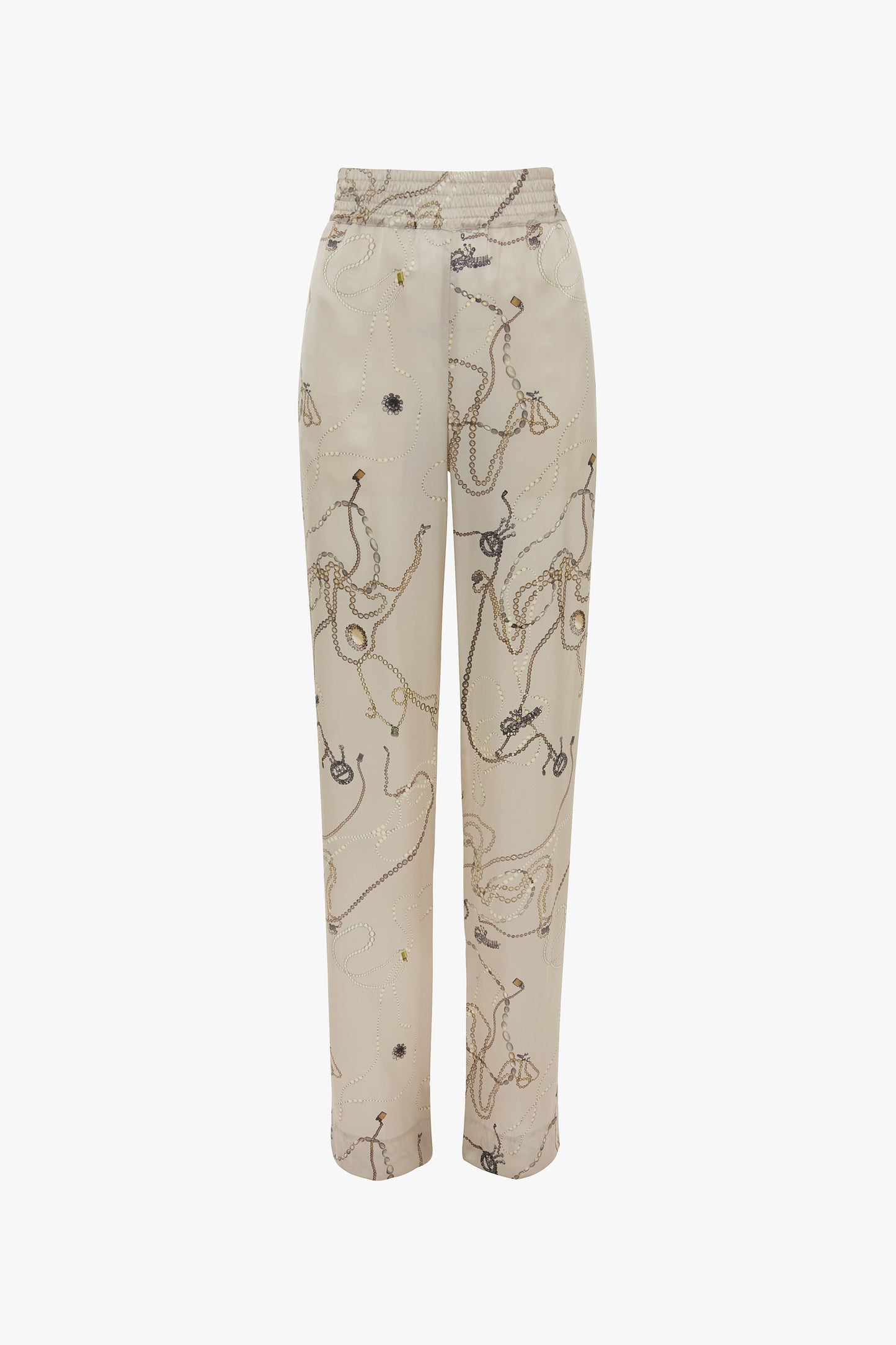 Pyjama Trouser In Pumice Jewellery Print