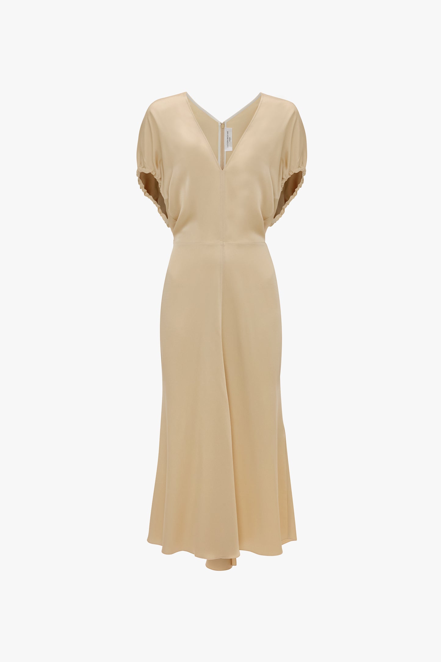 Edith Midi Dress In Macadamia