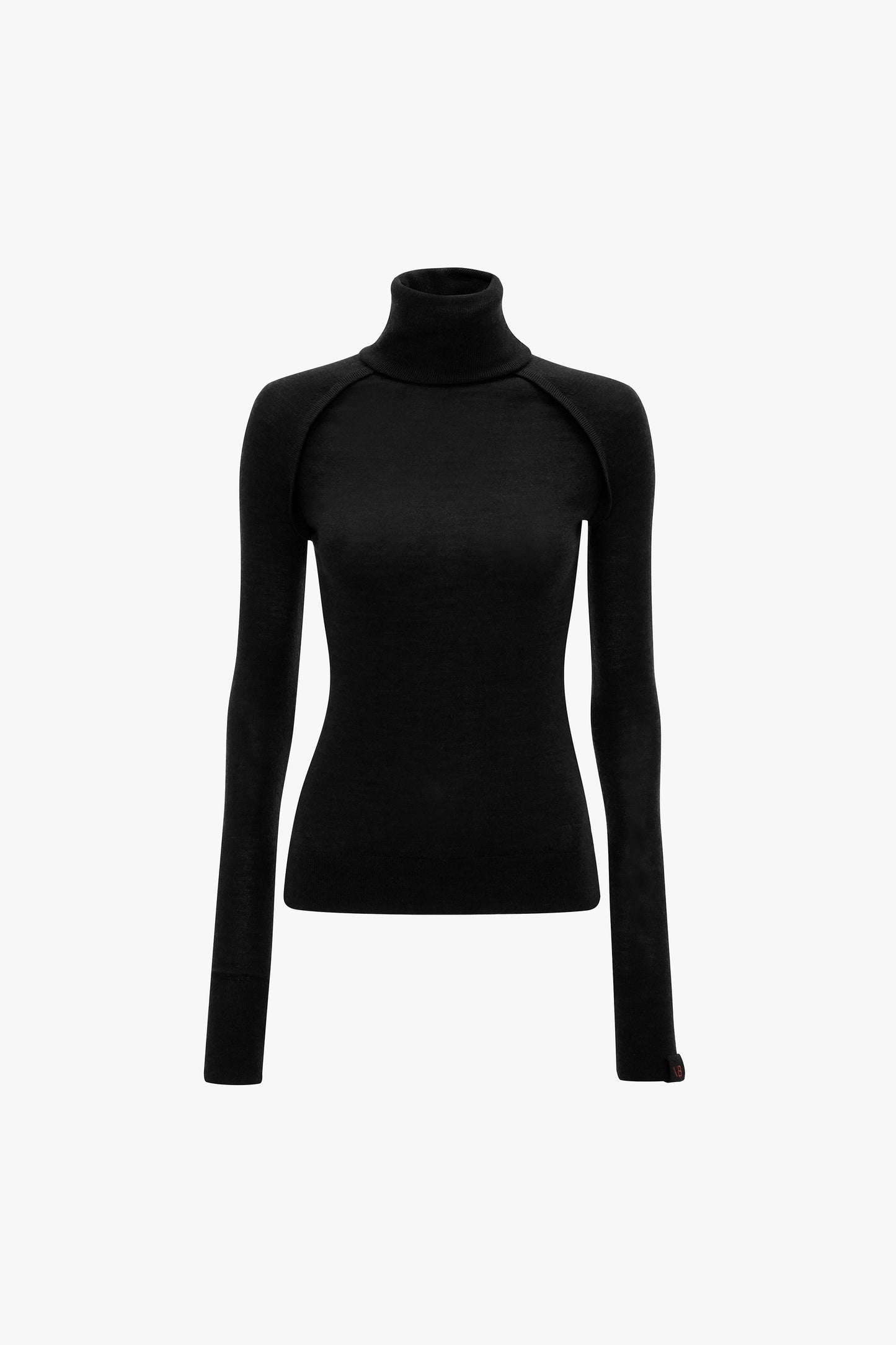 High Neck Jumper In Black