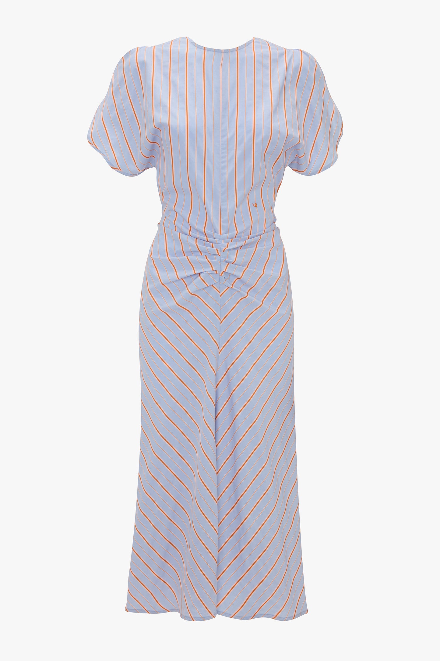 Bela Midi Dress In Delphinium-Orange