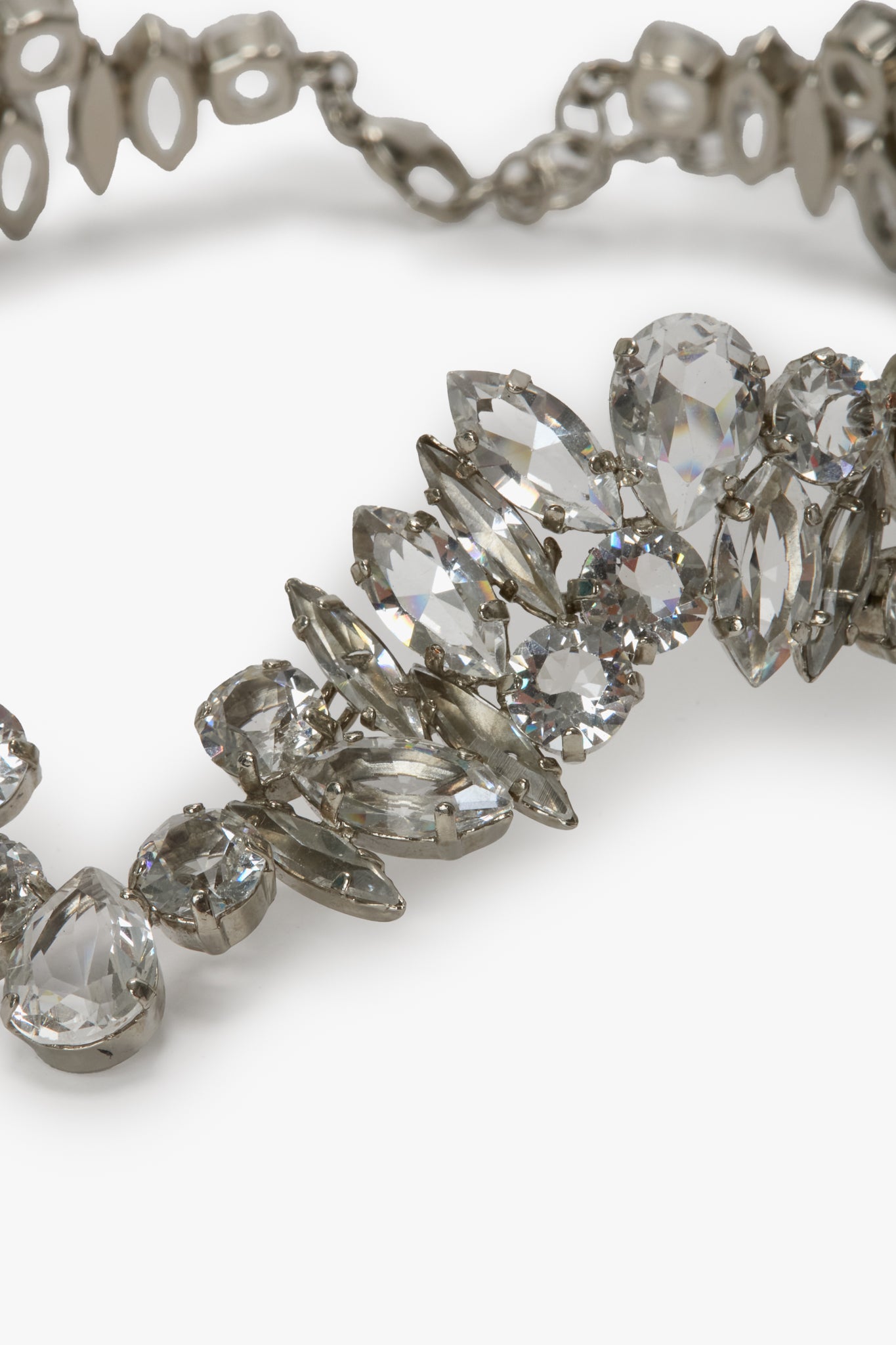 Crystal Choker In Silver