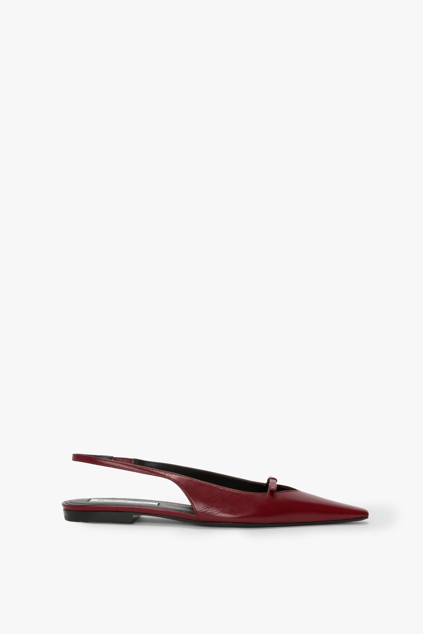 Sloan Slingback In Burgundy Smooth Leather