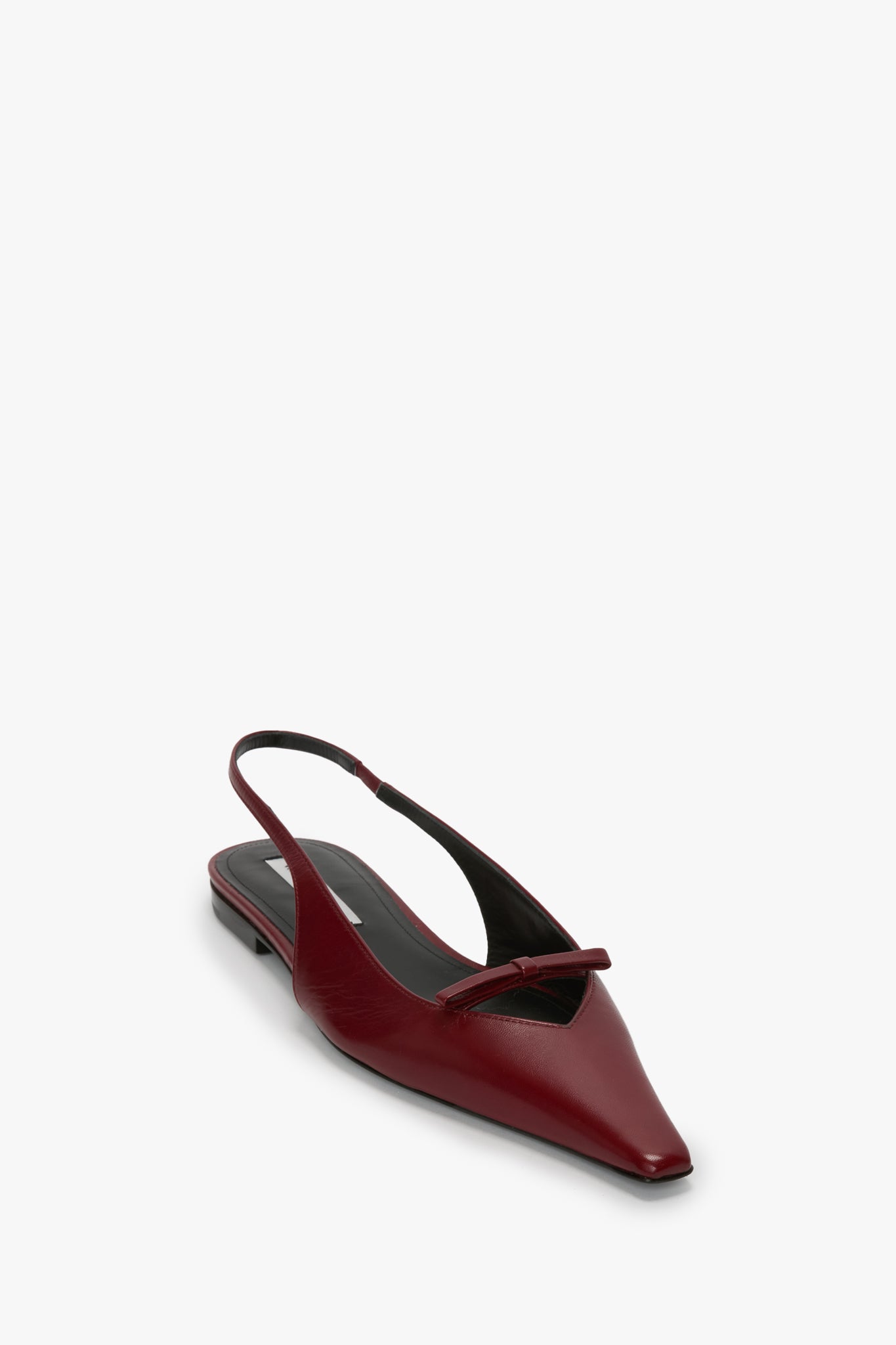 Sloan Slingback In Burgundy Smooth Leather