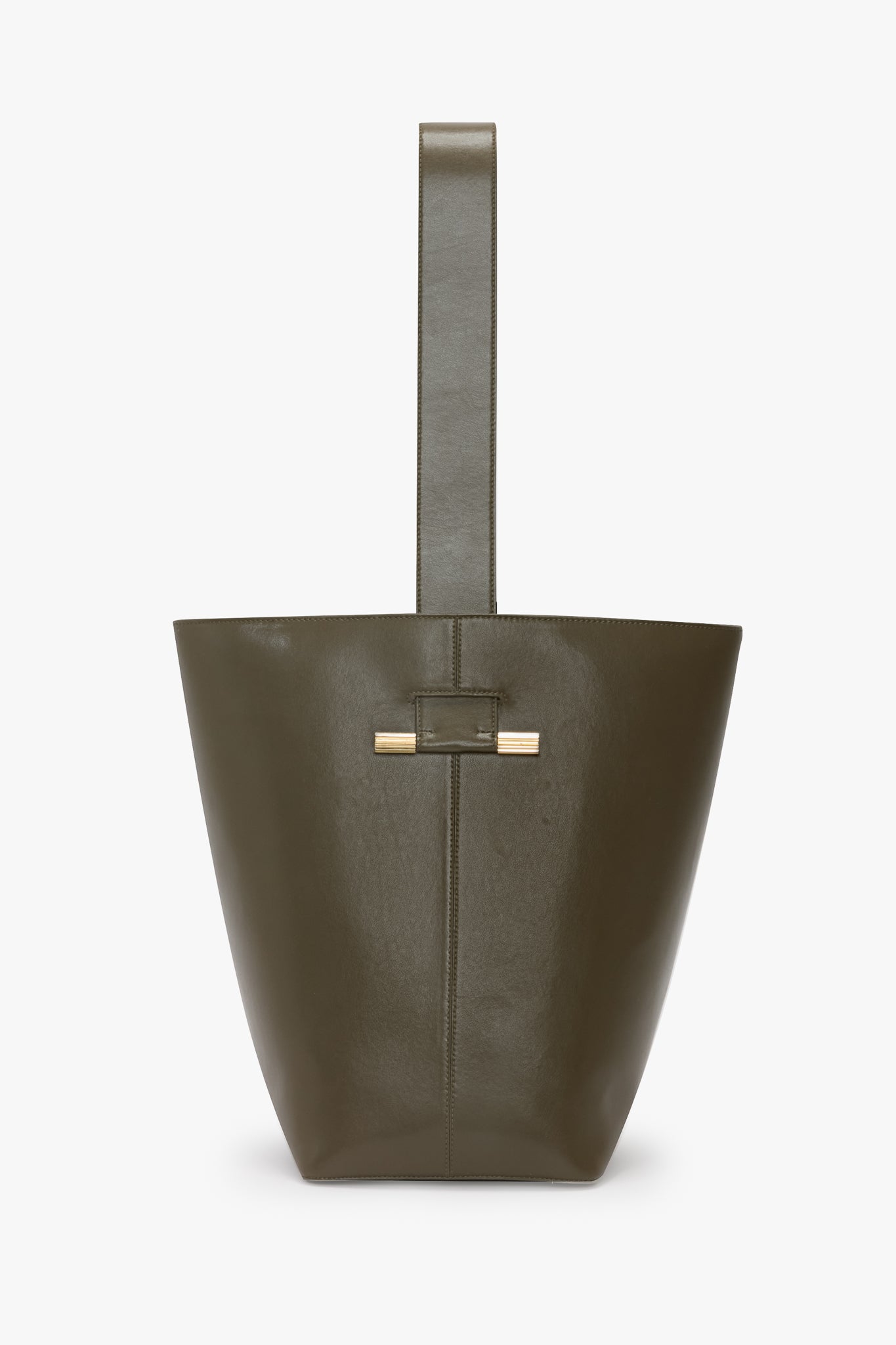 Dia Bucket Bag In Khaki Leather