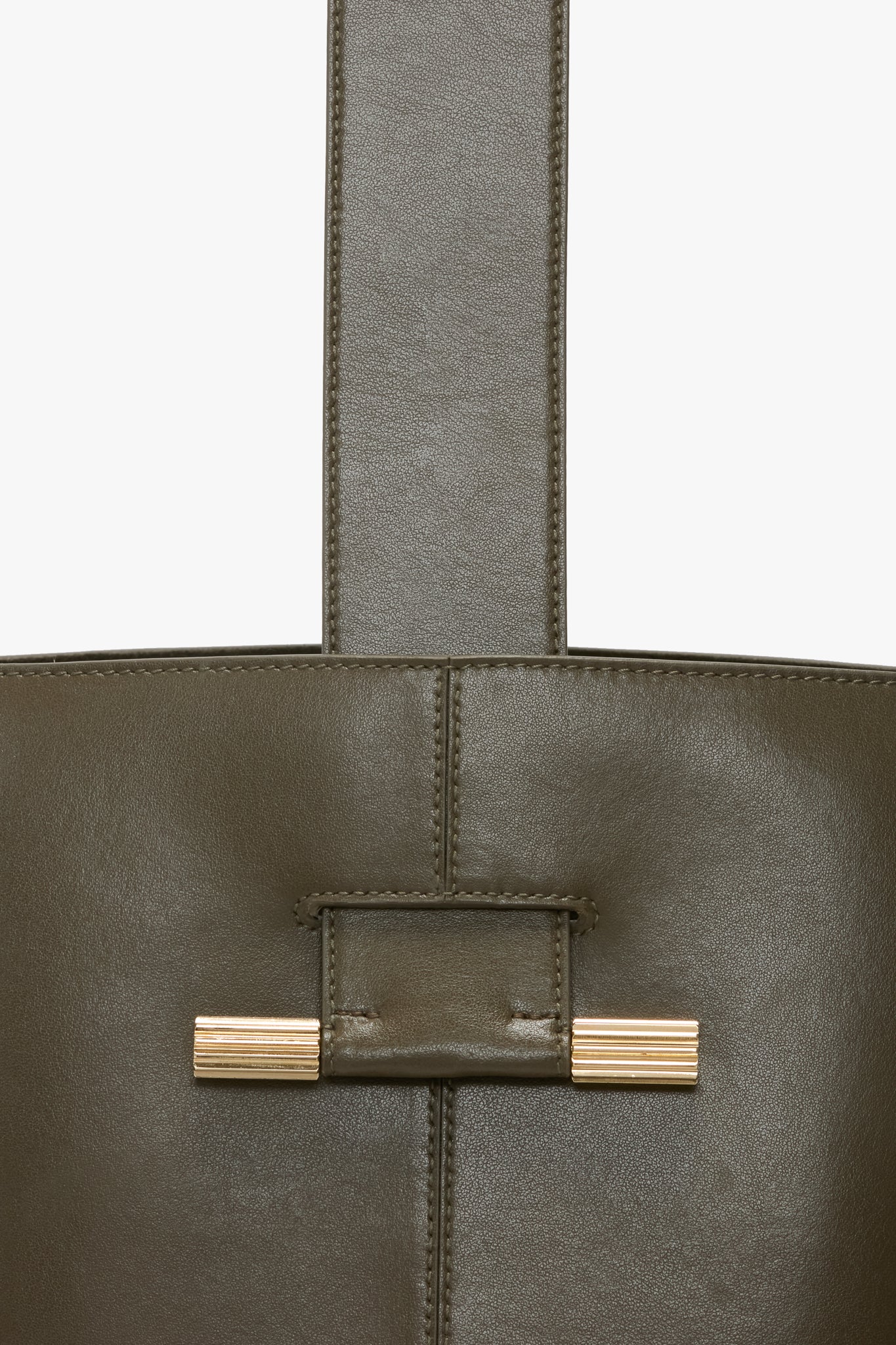 Dia Bucket Bag In Khaki Leather