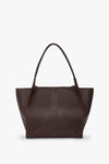 Victoria Tote Bag Large In Burgundy Leather