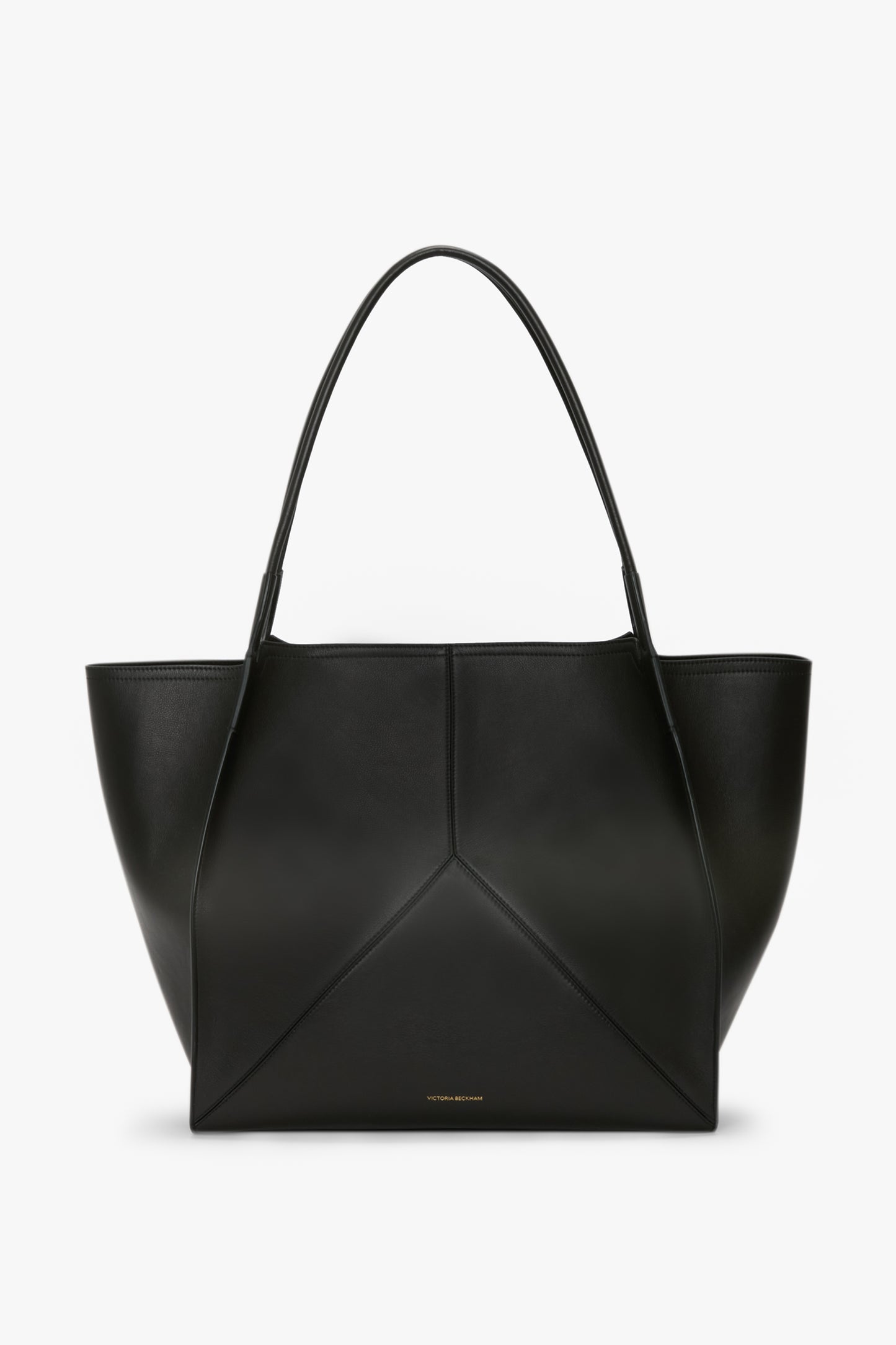Victoria Travel Tote Bag In Black Leather
