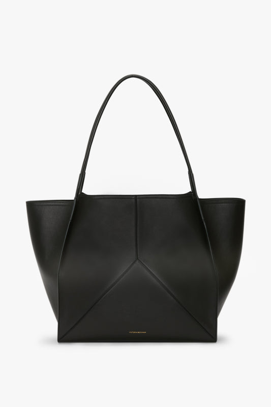 Victoria Travel Tote In Black Soft Leather
