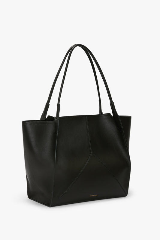 Victoria Travel Tote In Black Soft Leather