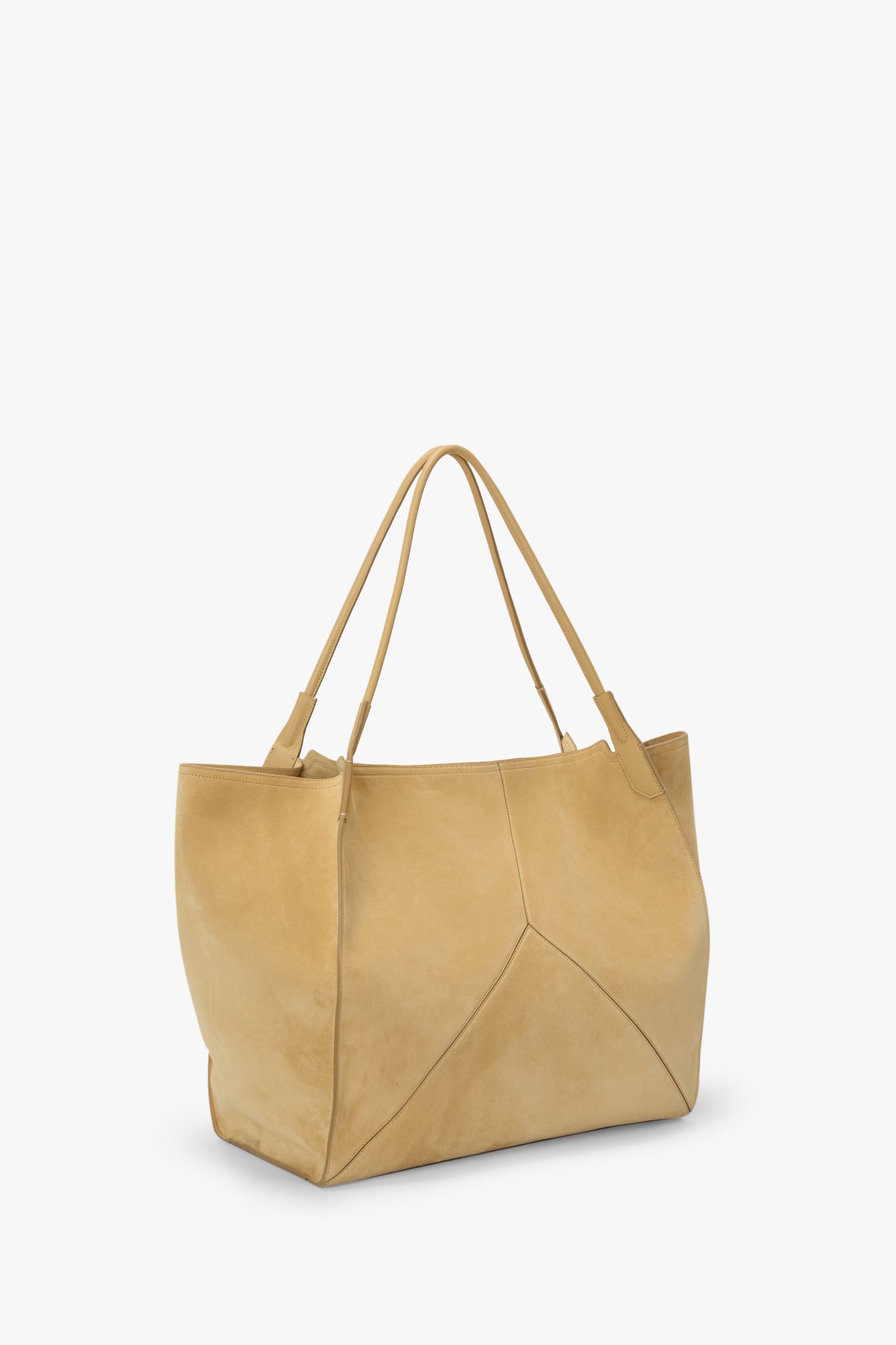 Victoria Travel Tote Bag In Sand Suede