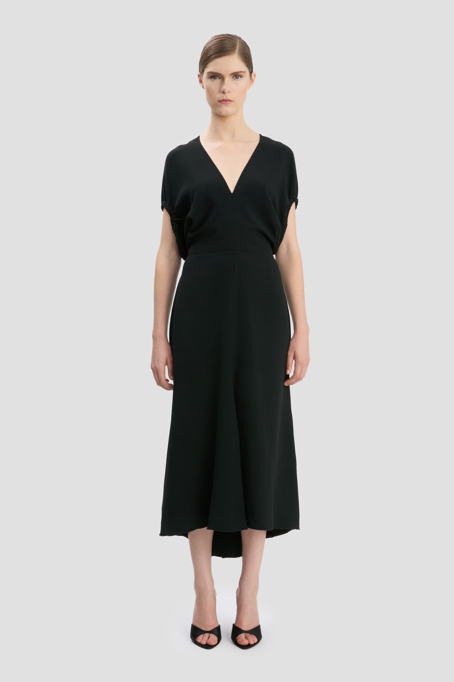 Edith Midi Dress In Black