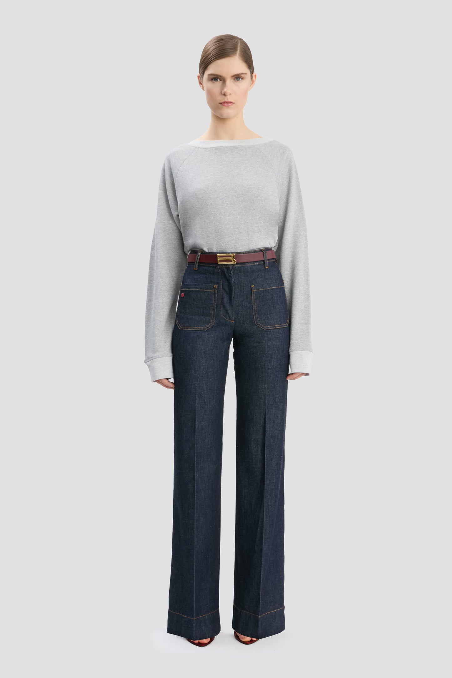 Constance Sweatshirt In Grey Marl