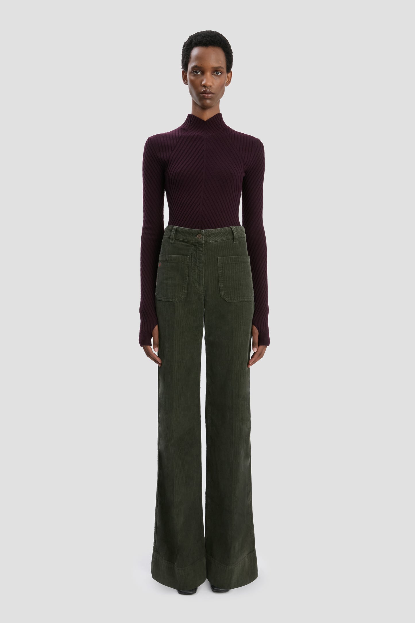 Alina Corduroy Jean In Khaki