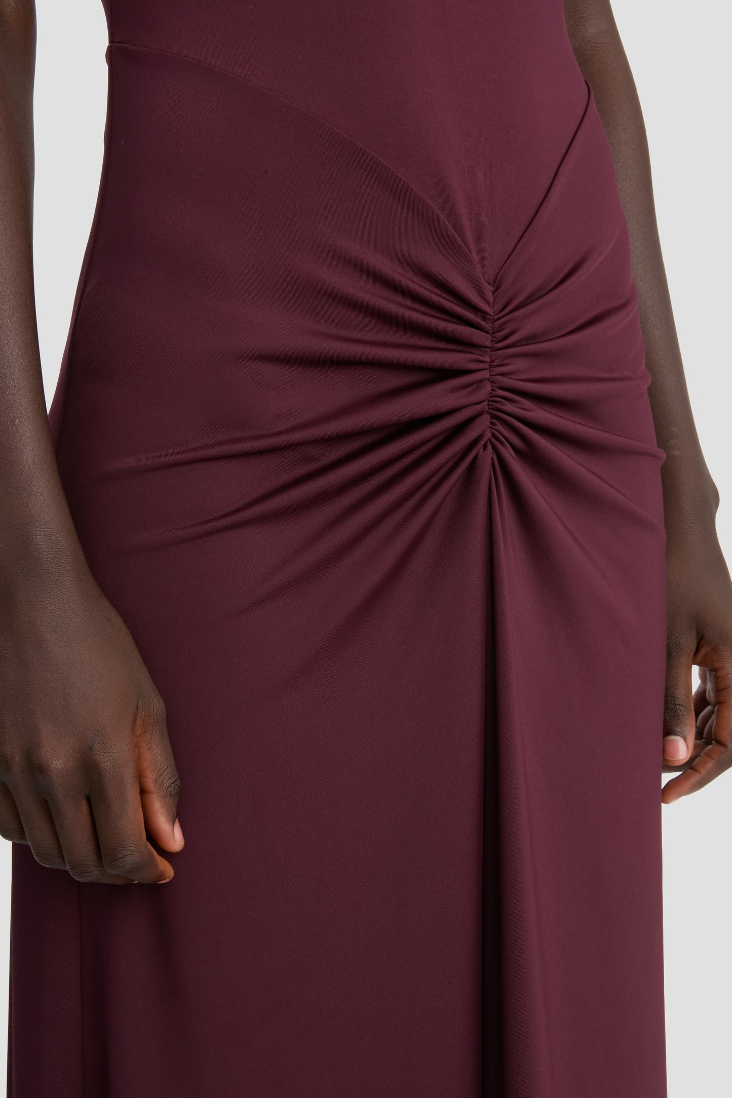 Blaire Midi Dress In Merlot