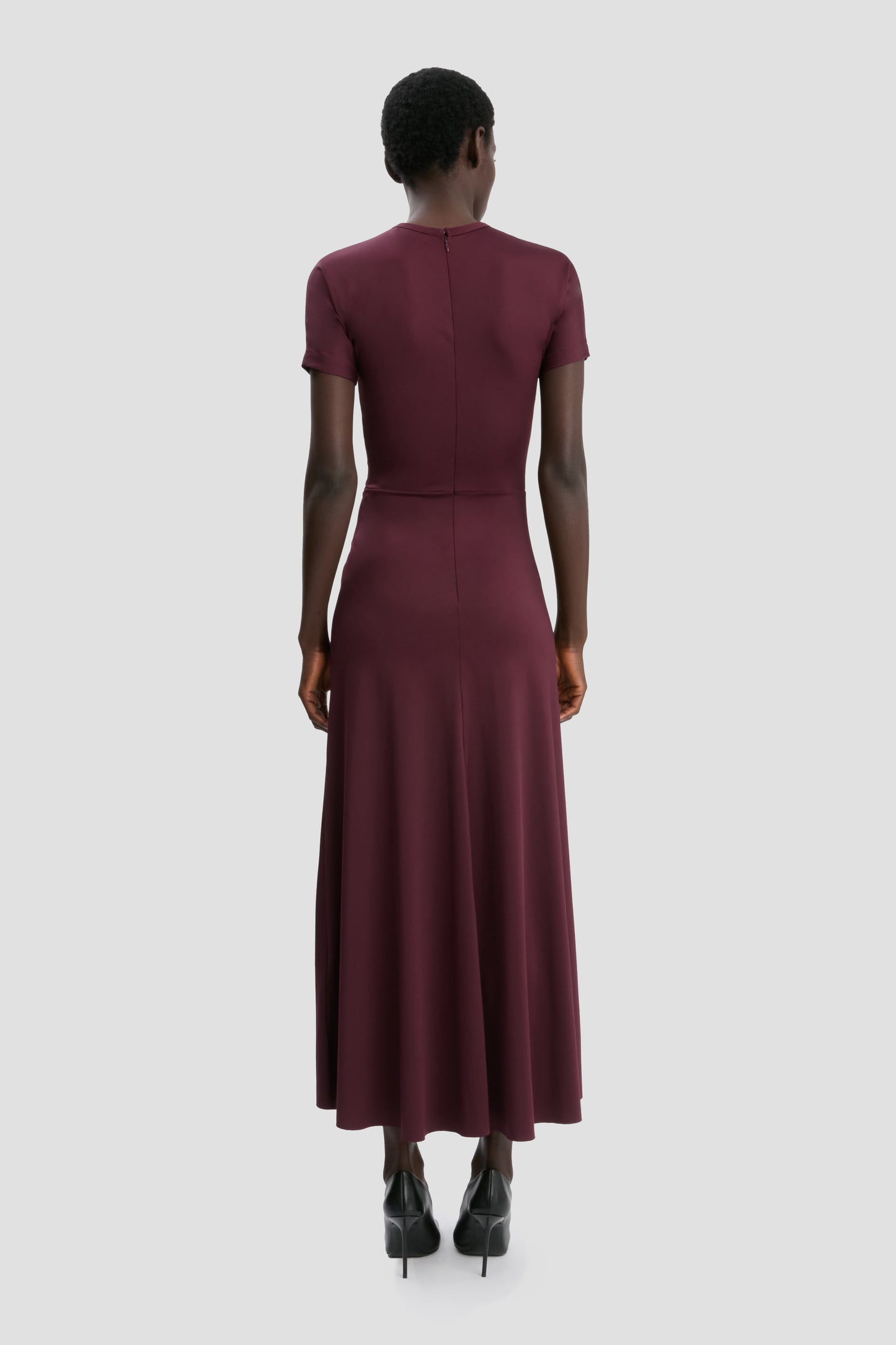 Blaire Midi Dress In Merlot