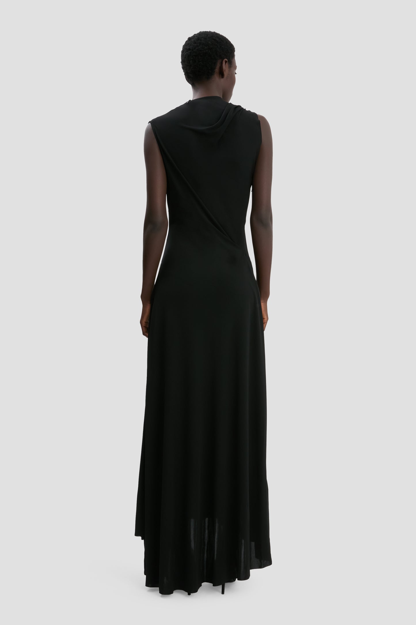 Panelled Dress In Black