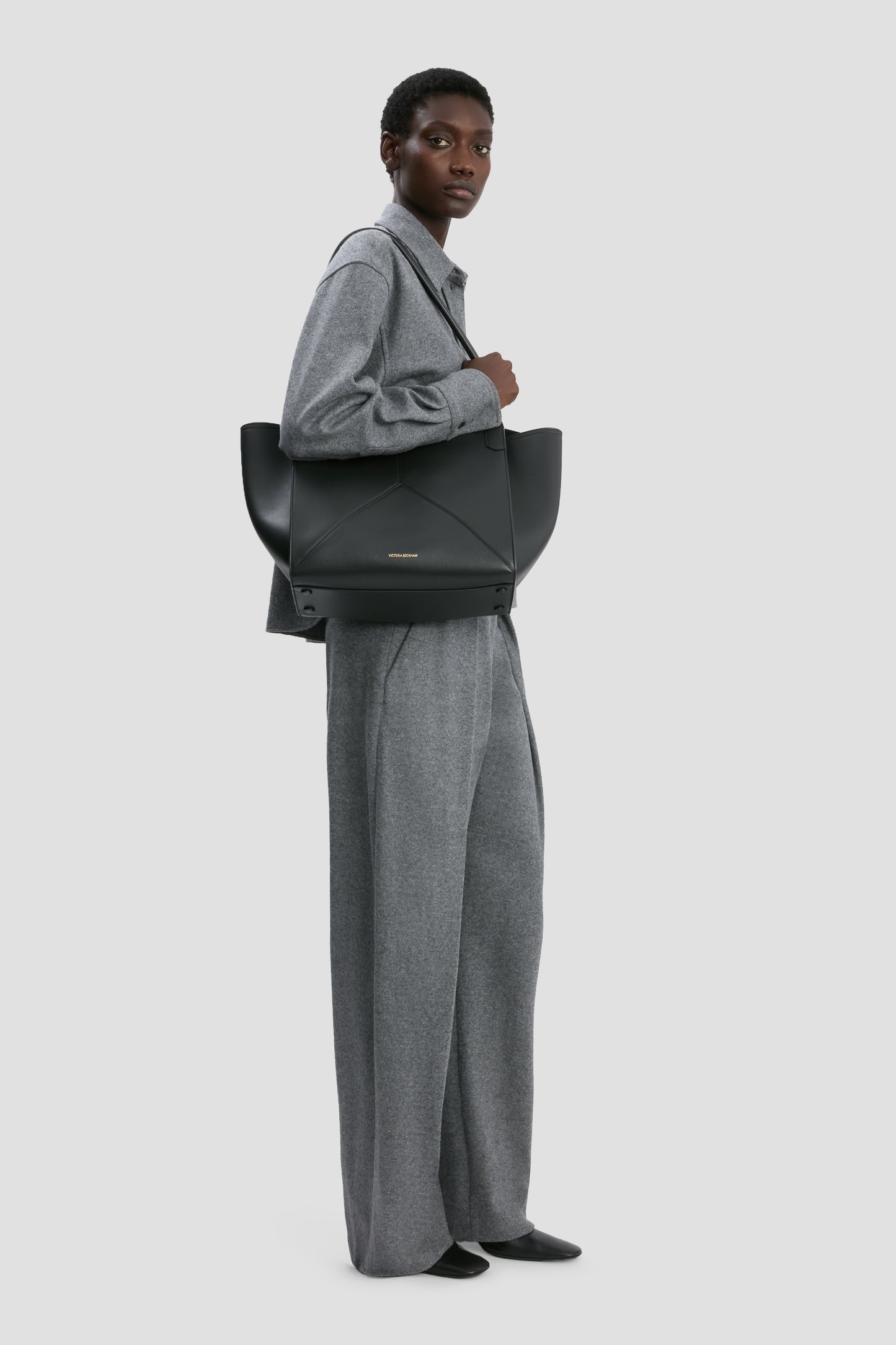 Victoria Tote Bag In Black Leather