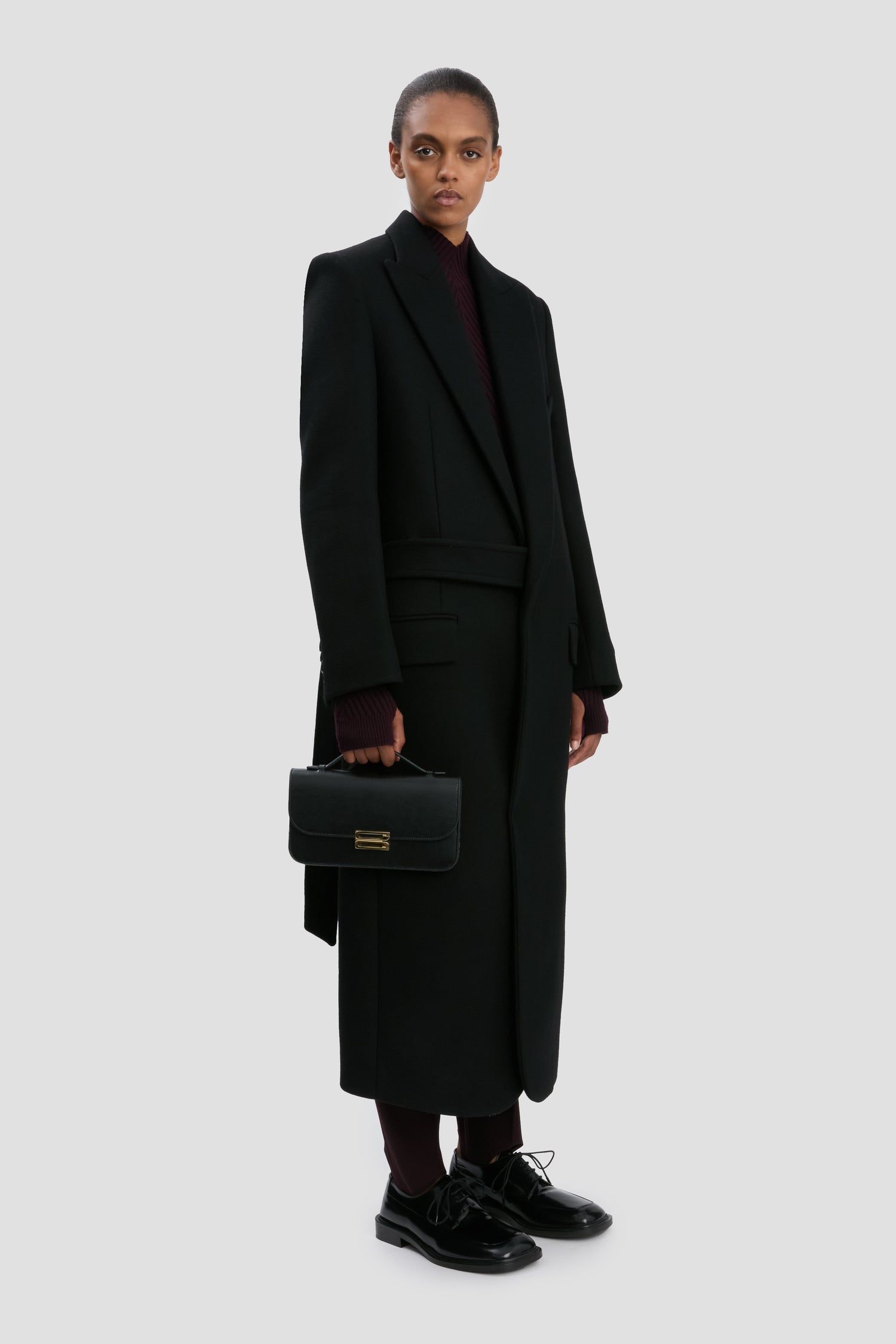 Dorian Pochette In Black Leather