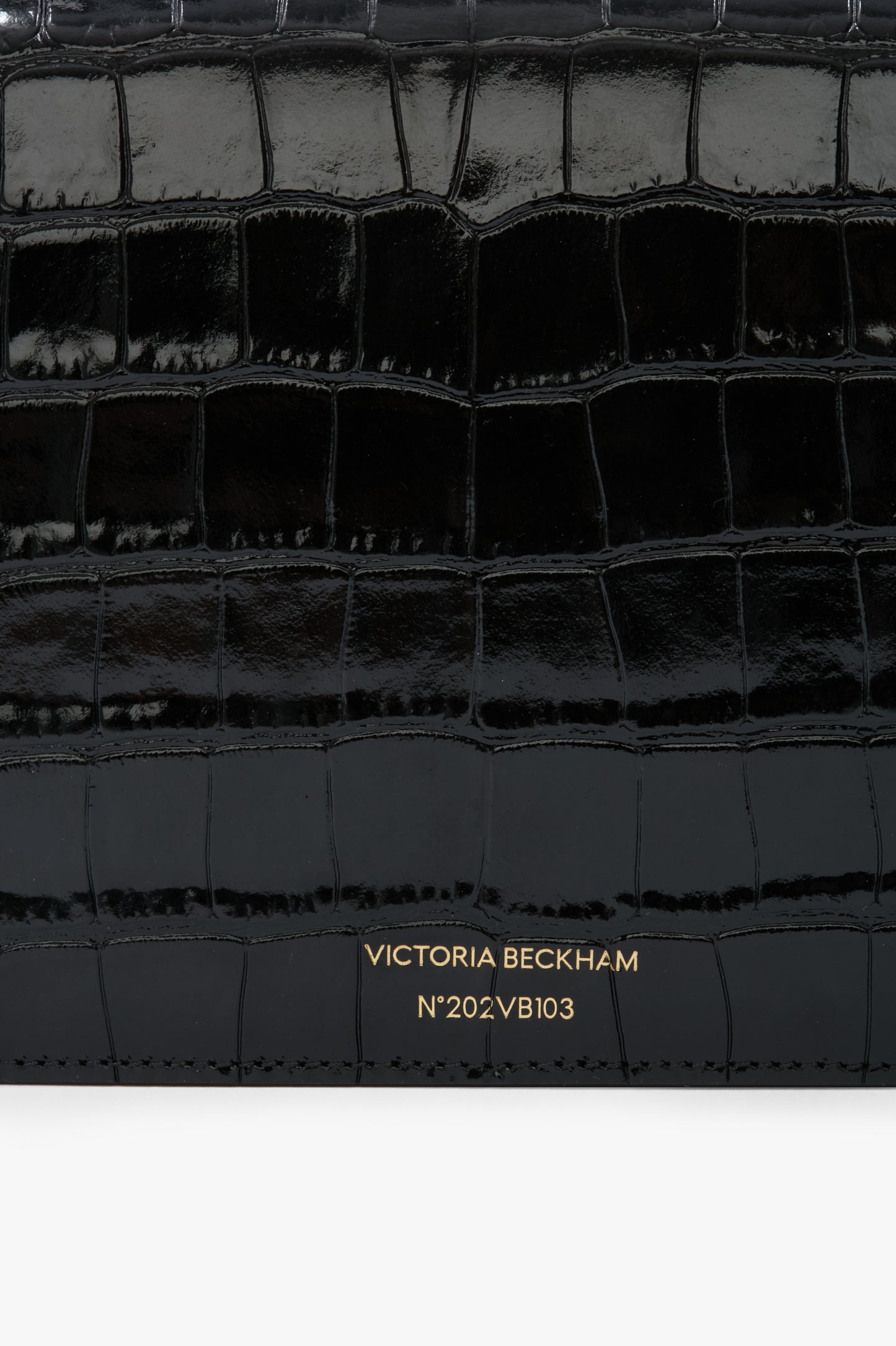Dorian Pochette In Embossed Black Leather