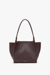 Victoria Tote Bag In Burgundy Leather