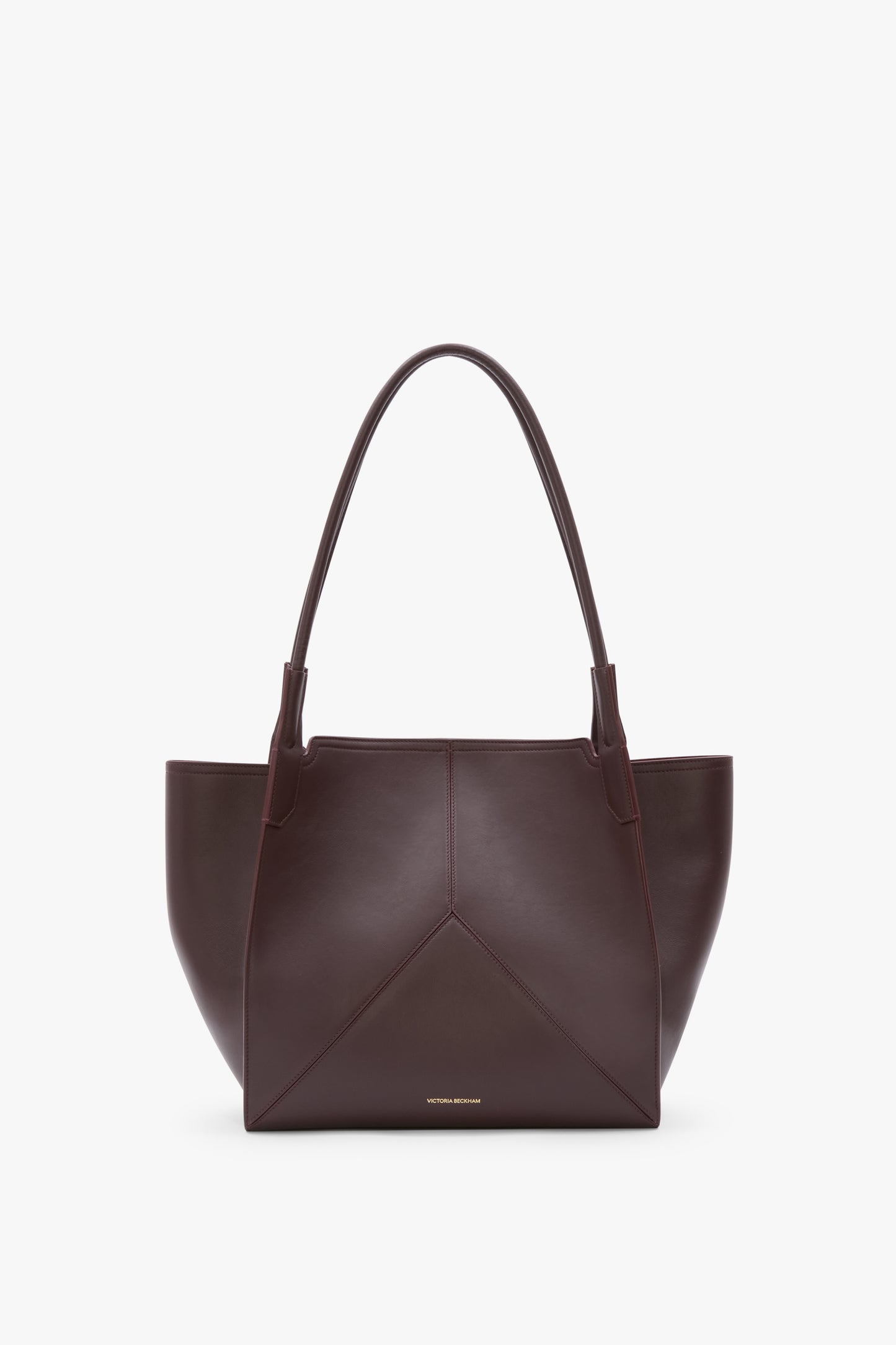 Victoria Tote Bag In Burgundy Leather