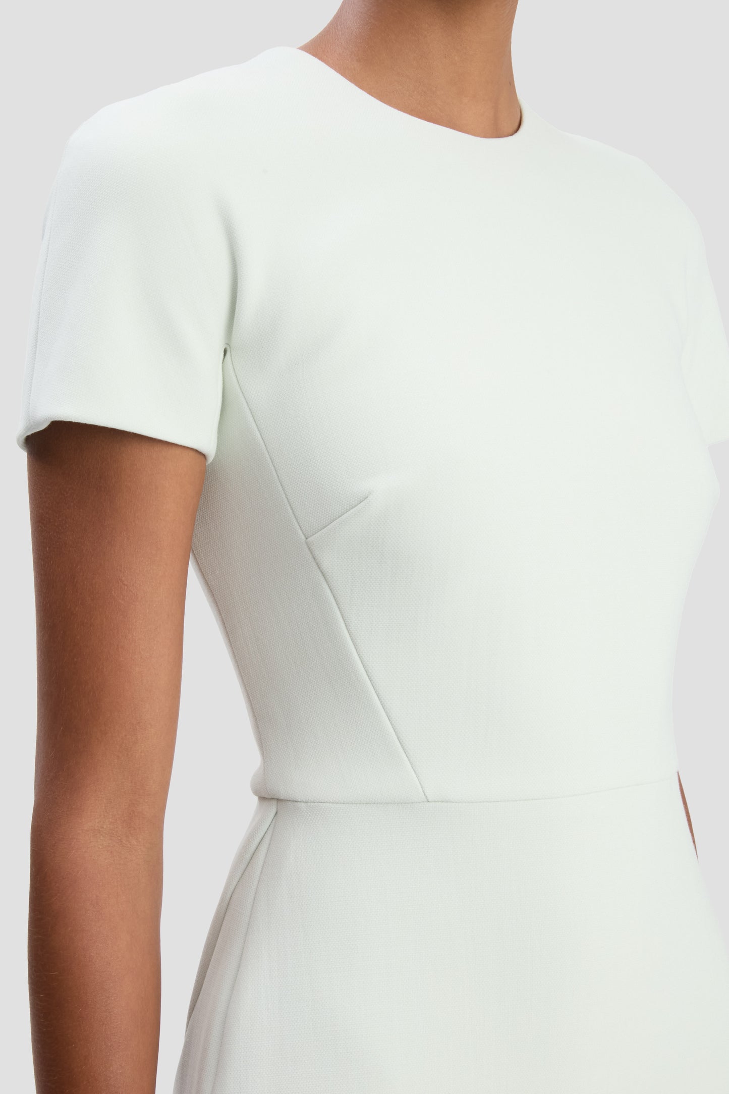 Fitted T-Shirt Dress In Aloe