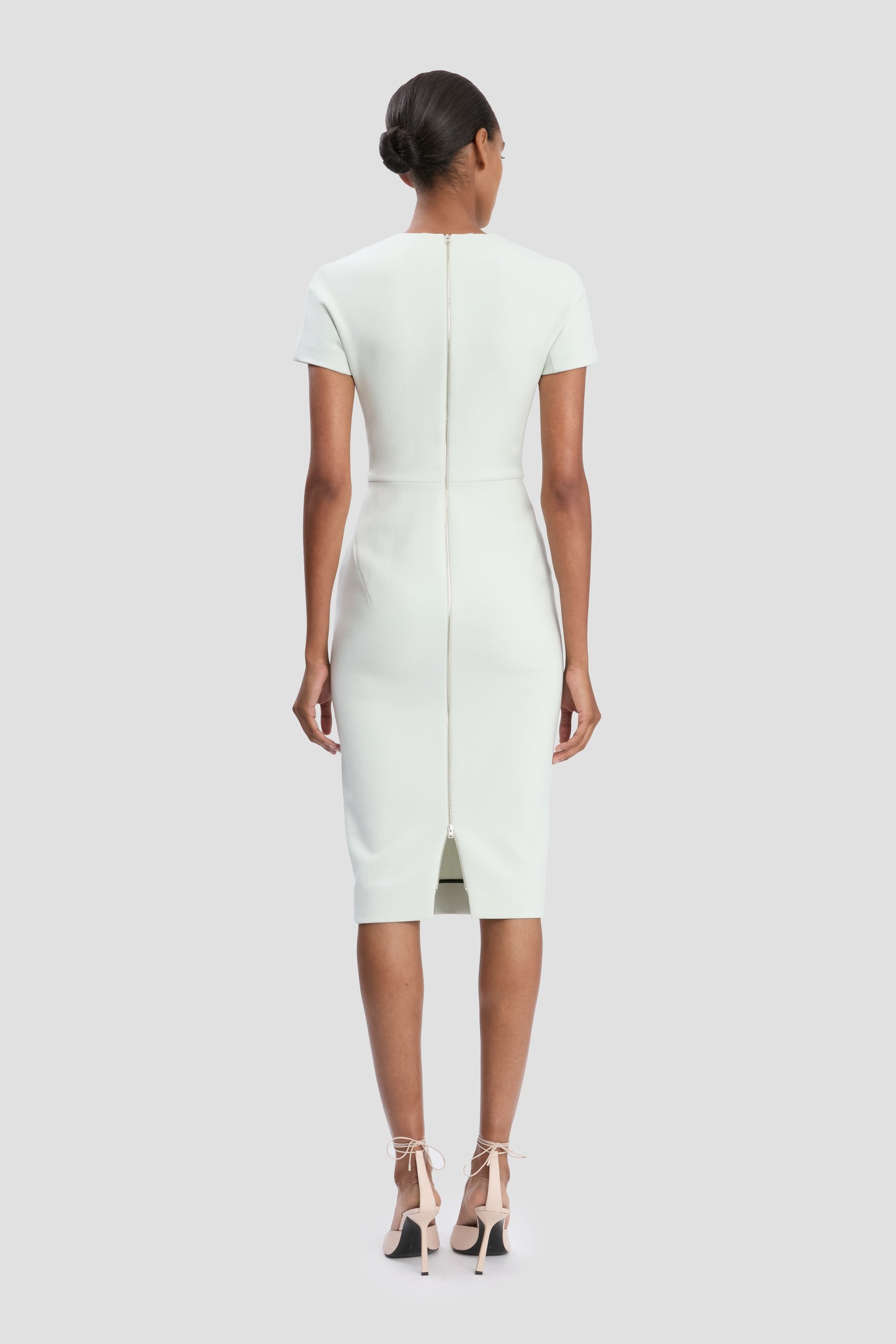 Fitted T-Shirt Dress In Aloe