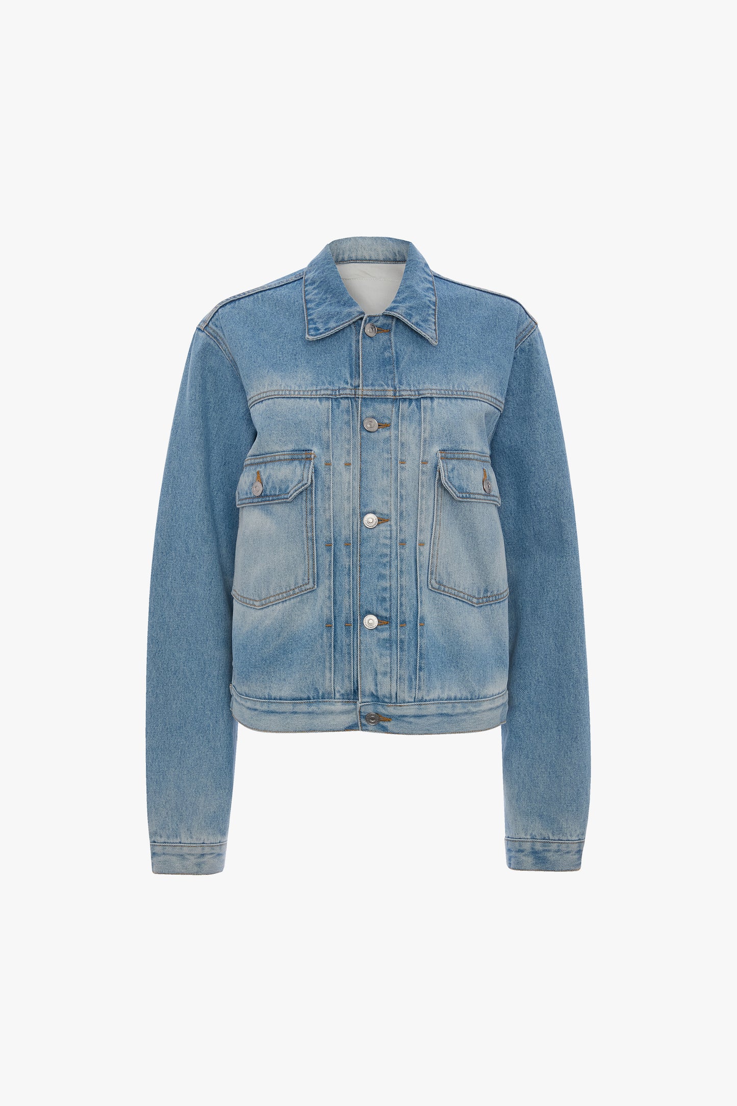 Denim Trucker Jacket In Heritage Blue