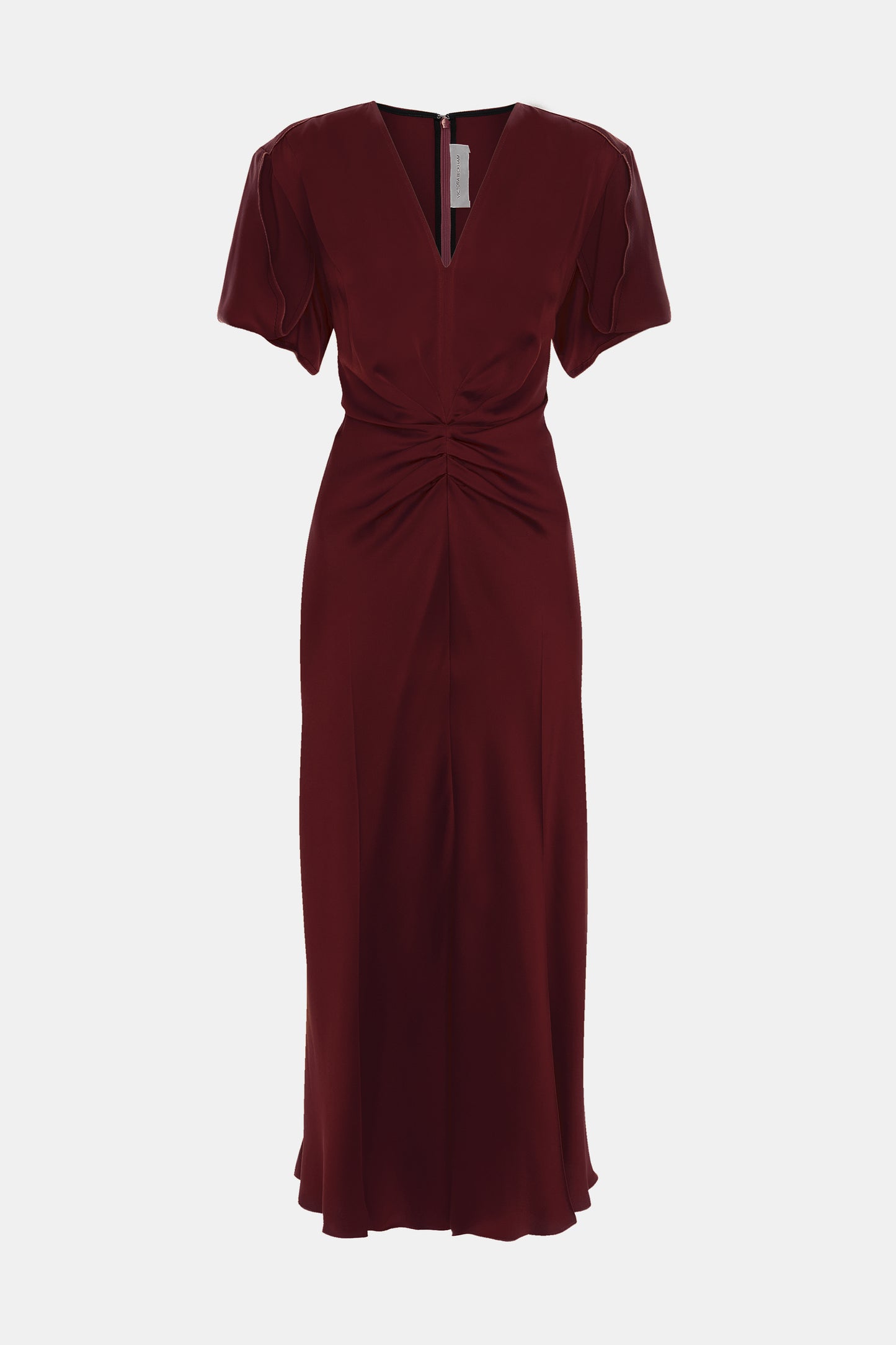 Eve Midi Dress In Burgundy