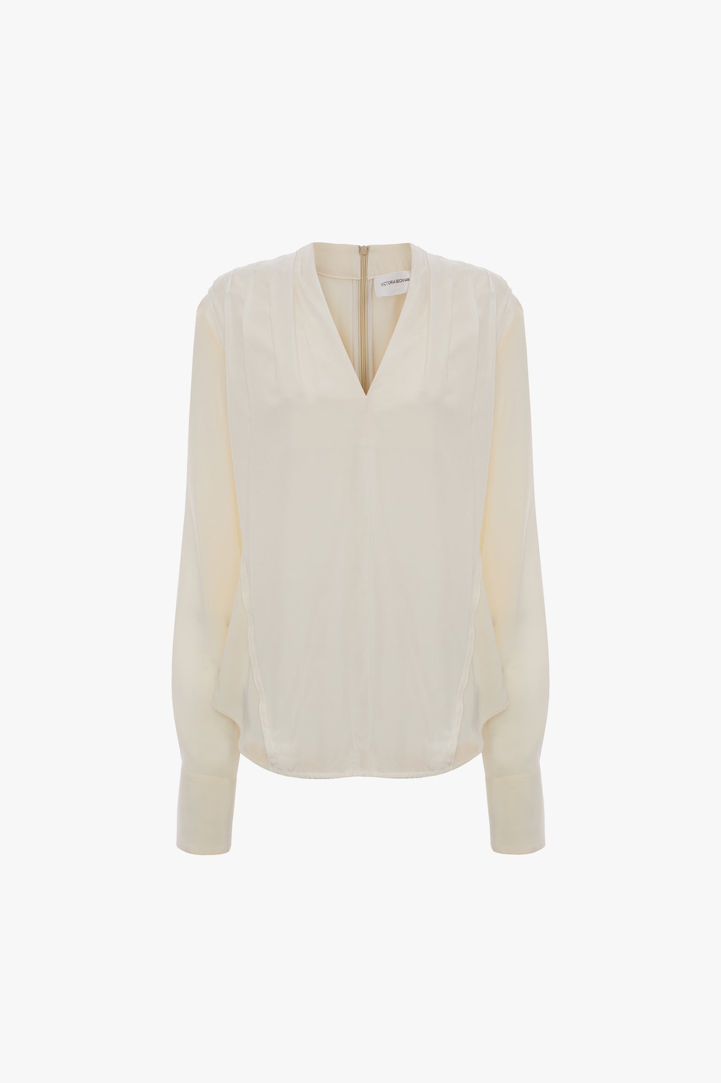 V-Neck Top In Ivory