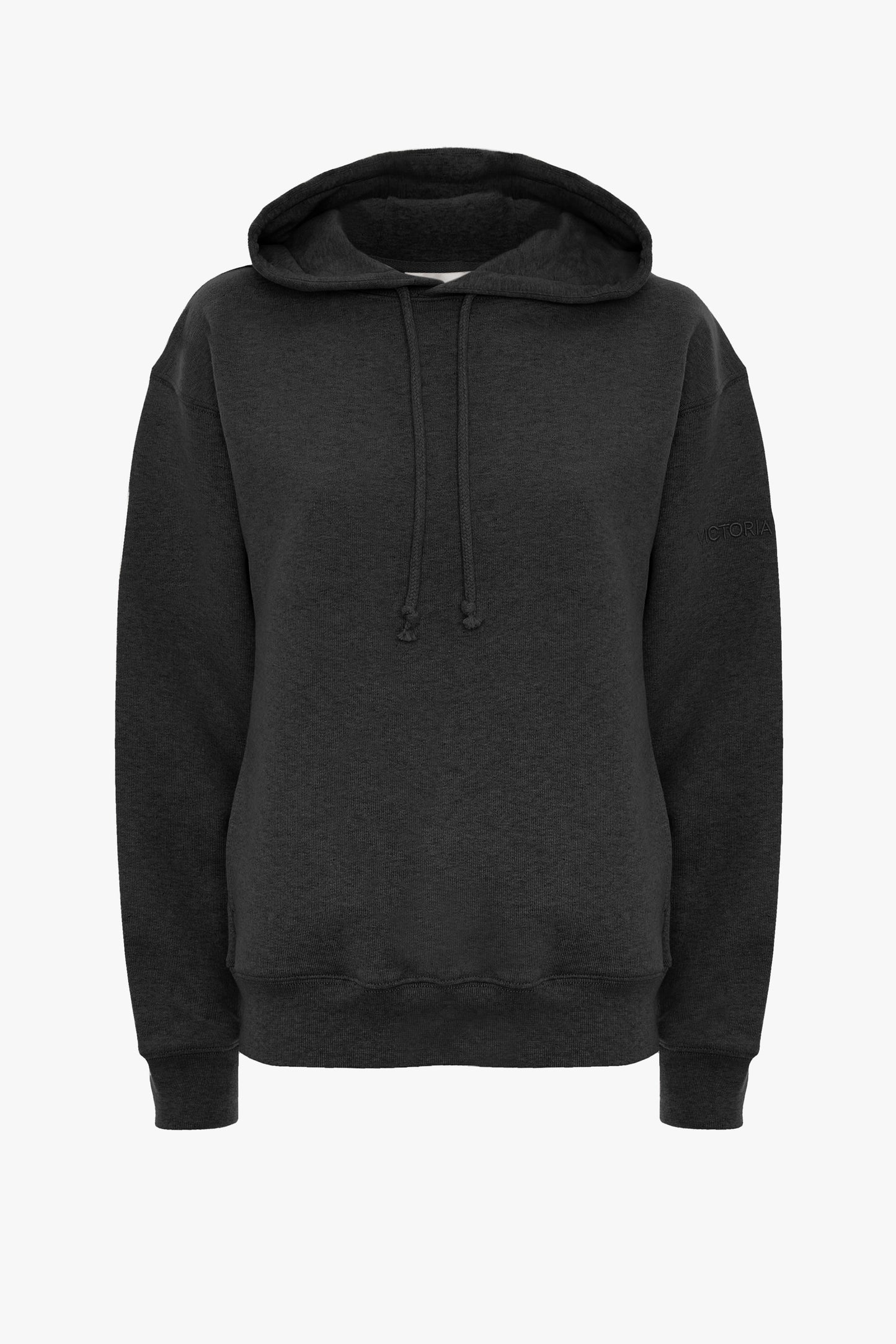 Logo Embroidered Hoodie In Black
