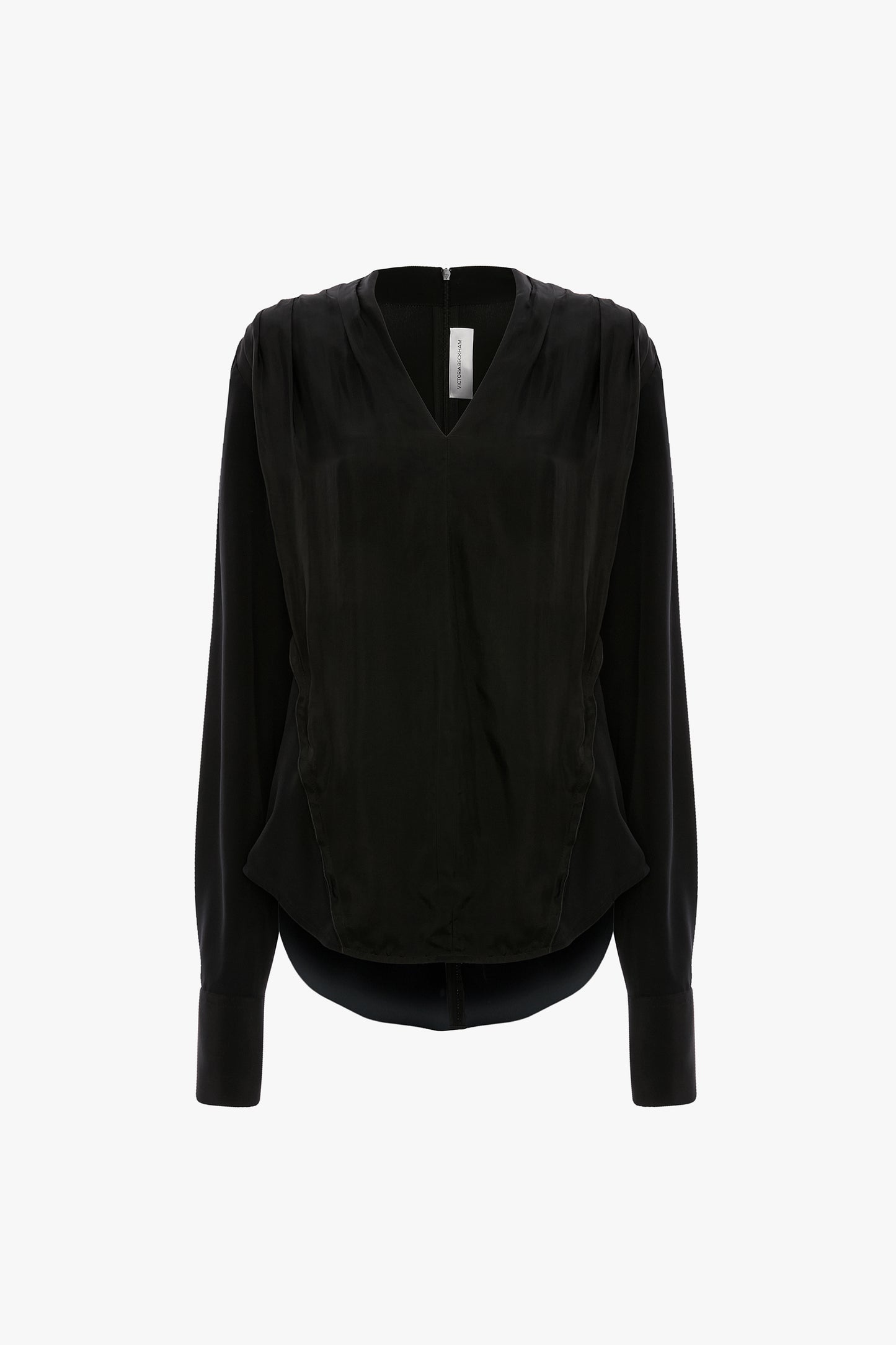 V-Neck Top In Black