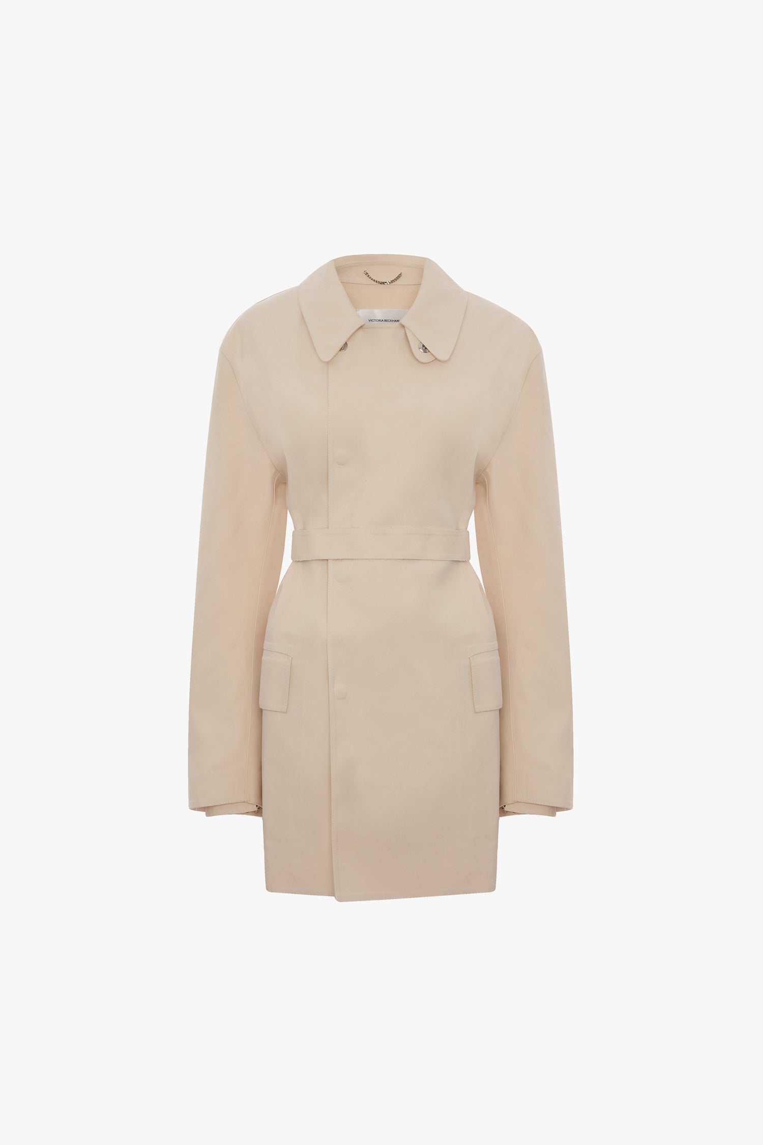 Victoria Beckham X Mackintosh Caban Coat In Putty