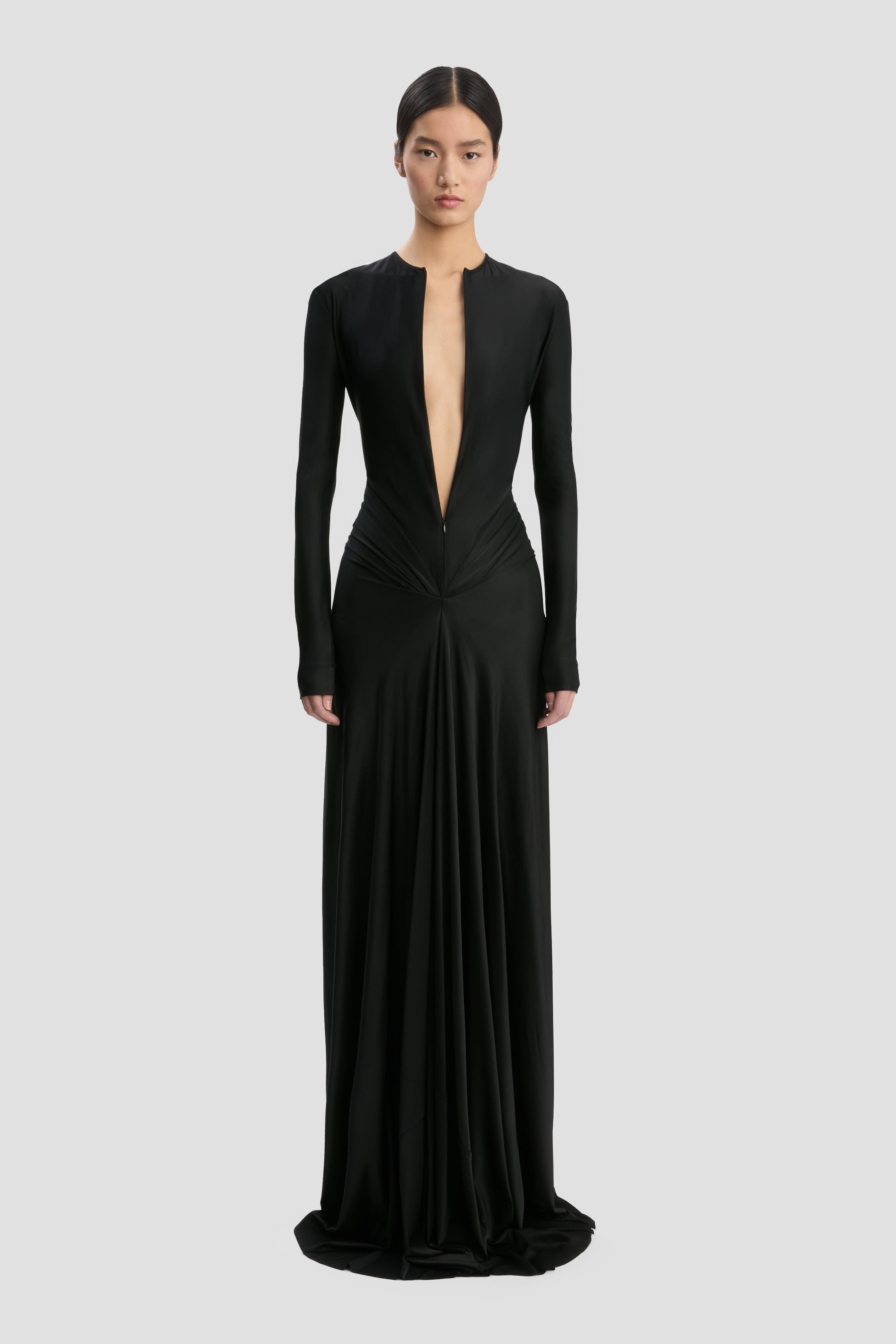 Cut-Out Gown In Black – Victoria Beckham UK