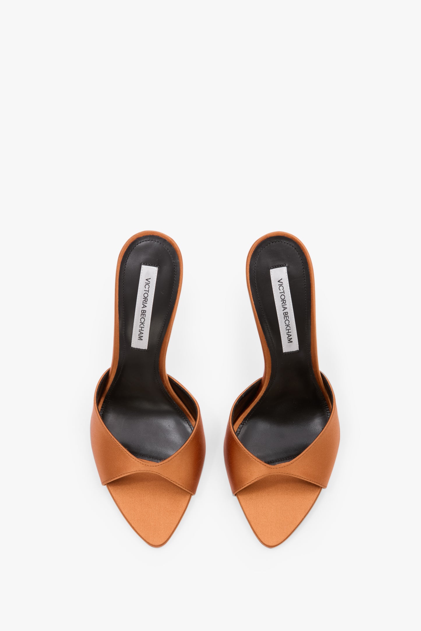 Harlow Mule 100 In Bronze Satin